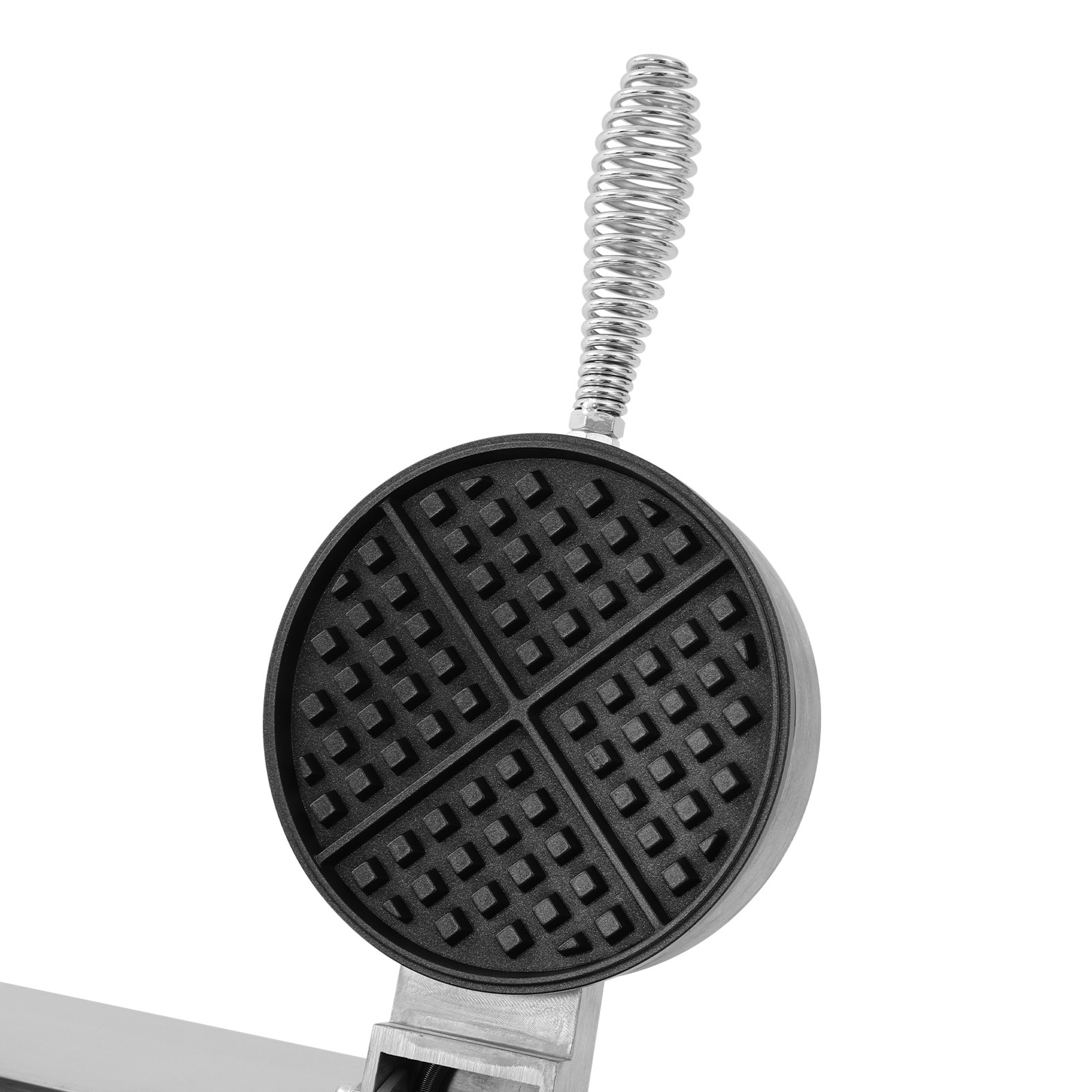Dual Heating Plates Waffle Maker 2.4kW Adjustable Temp/Time Non-Stick Mold