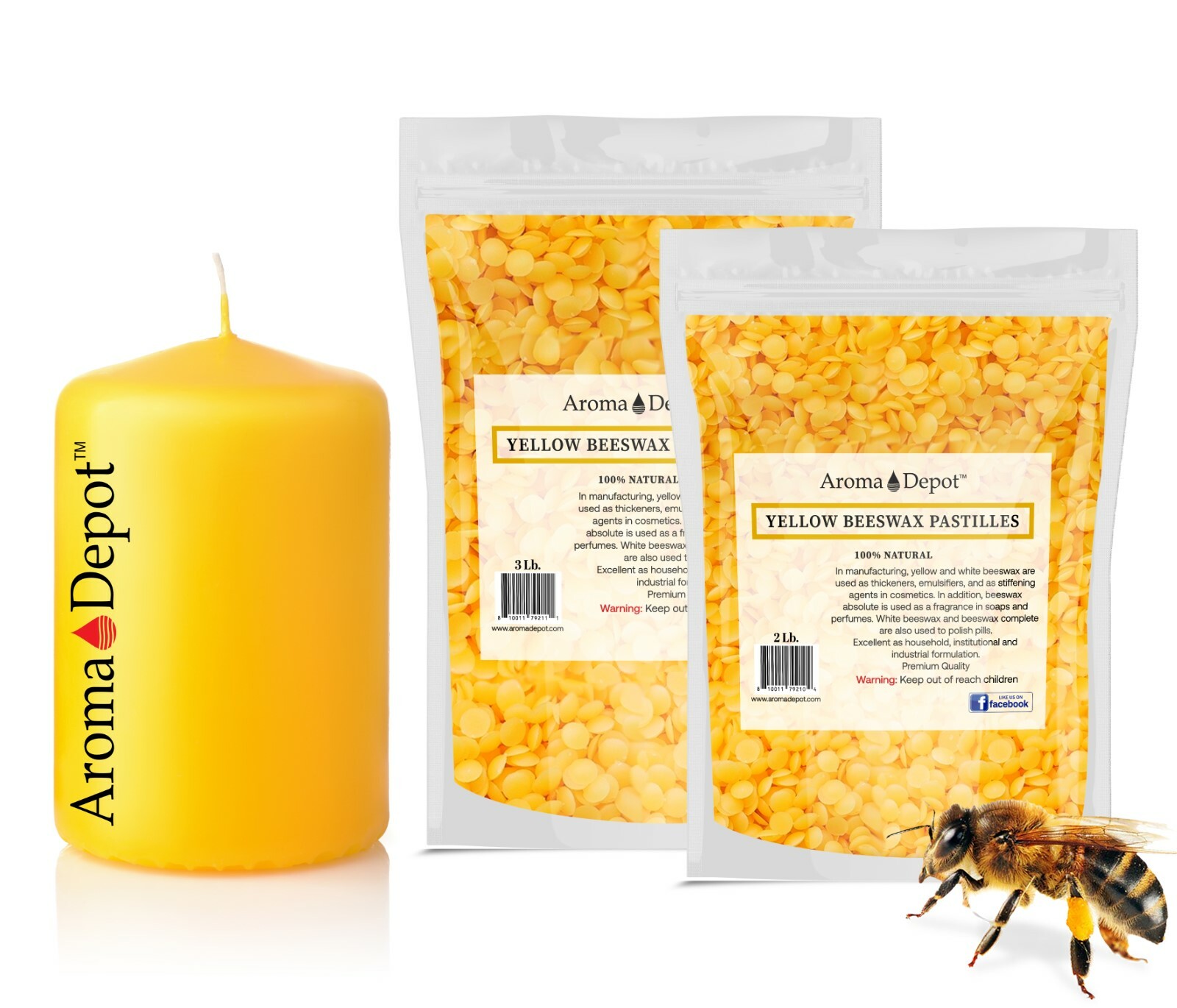 PURE 100% Natural BEESWAX PASTILLES BEADS PELLETS Candles Chapstick Wholesale