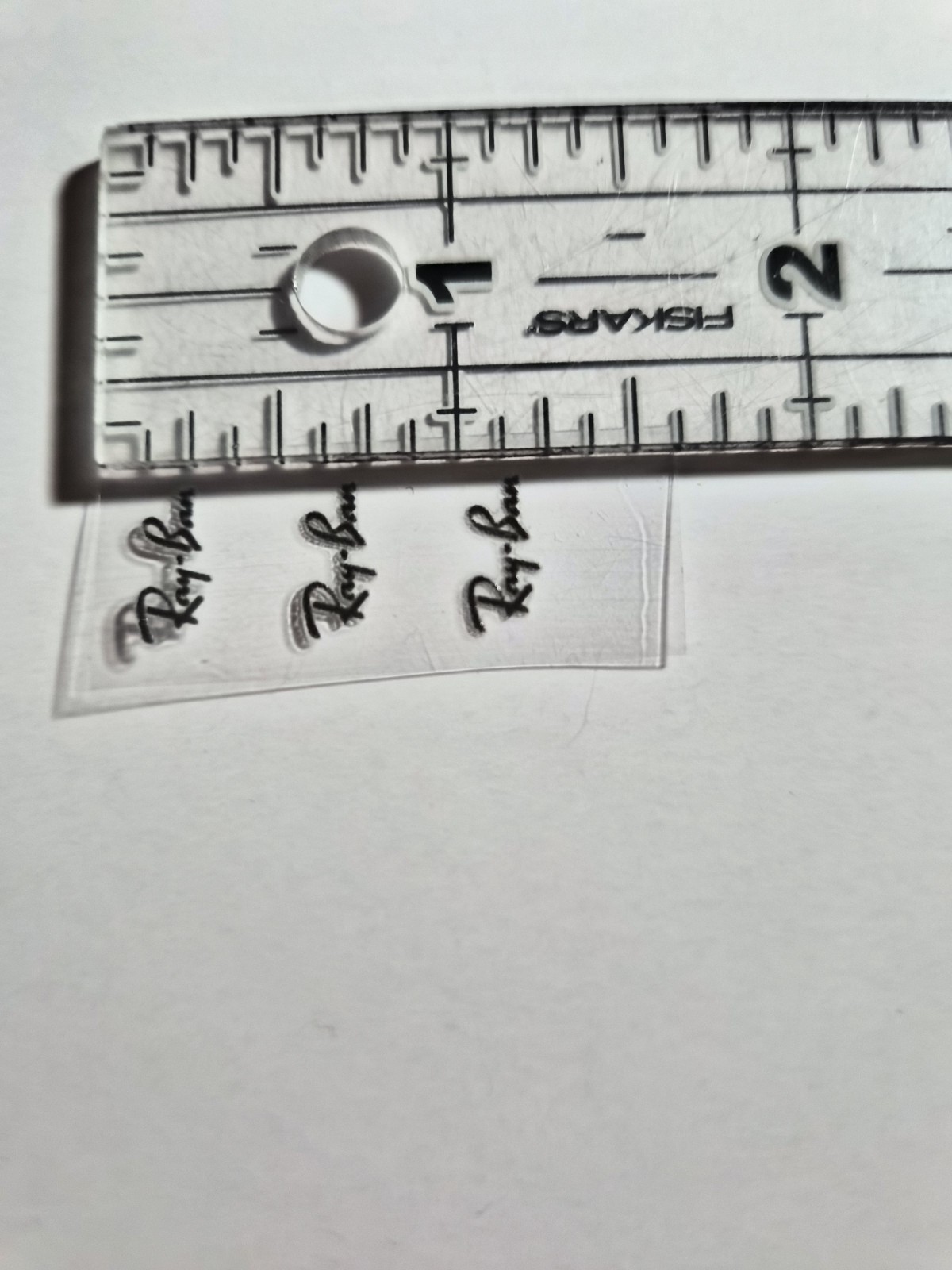 3 Pc. Ray-Ban BLACK Aviator Logo For Glasses High Quality UV DTF Raised Decal