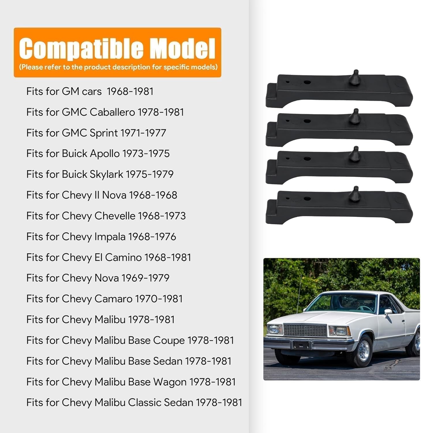 4 Pcs Kit Rubber Radiator Insulator Pads, 4 Core Radiator Mounts Cushions Replac