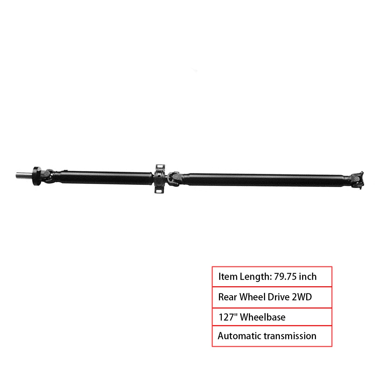 Rear Driveshaft Prop Shaft Assembly for Toyota Tacoma V6 4.0L 05-15 3710004352