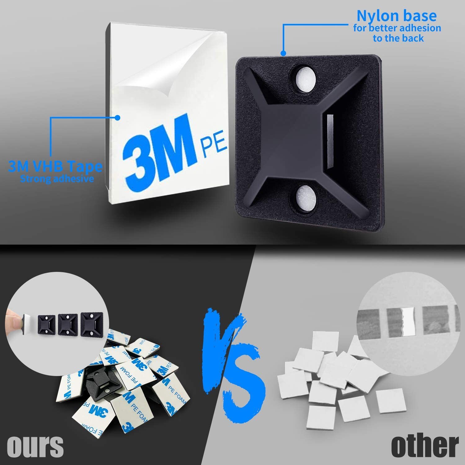 100PCS Metal Zip Ties Stainless Steel Heavy Duty Self-Locking Cable Ties Lock US