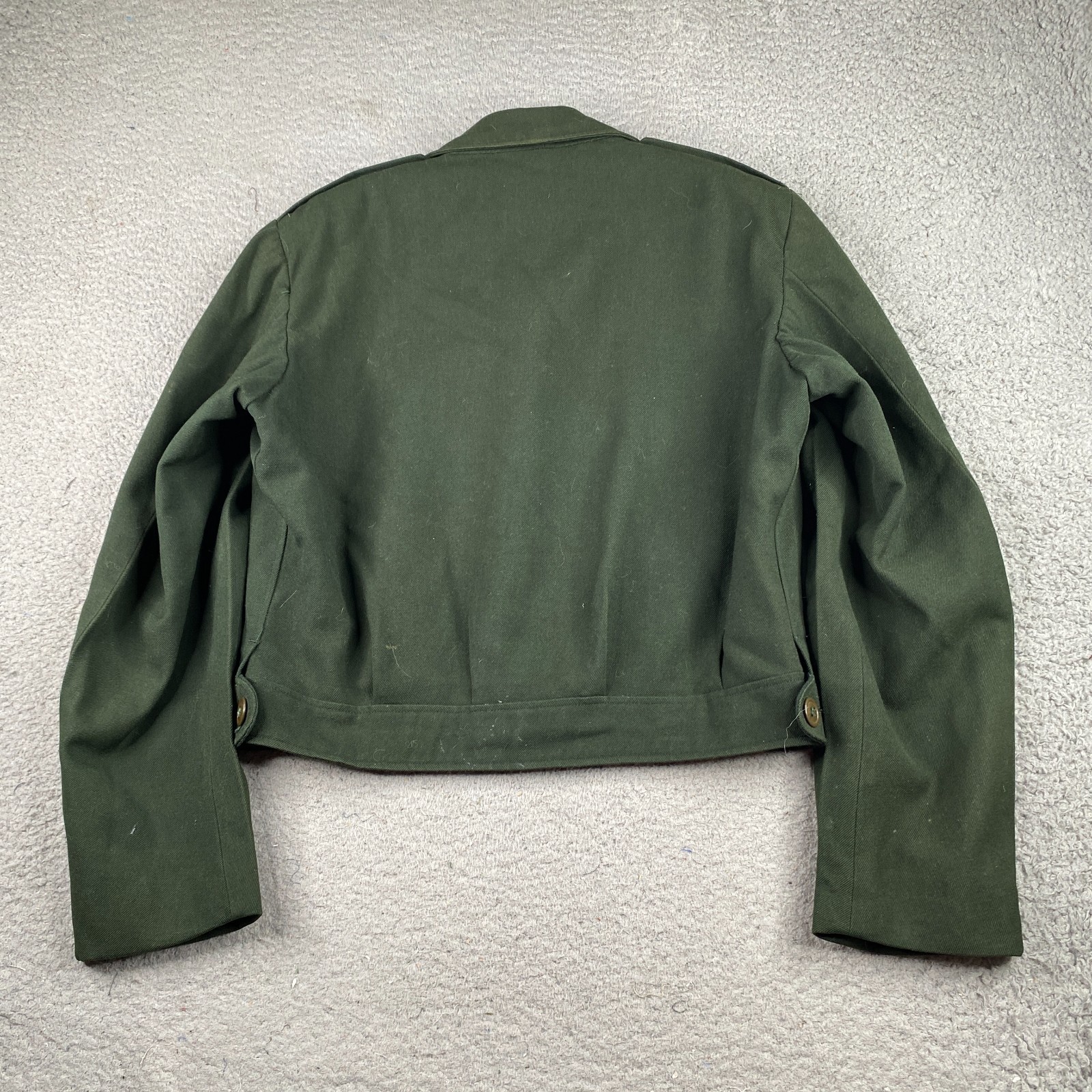 Vintage US Army Ike Jacket Mens 40R Green Wool Military Korean War 1950