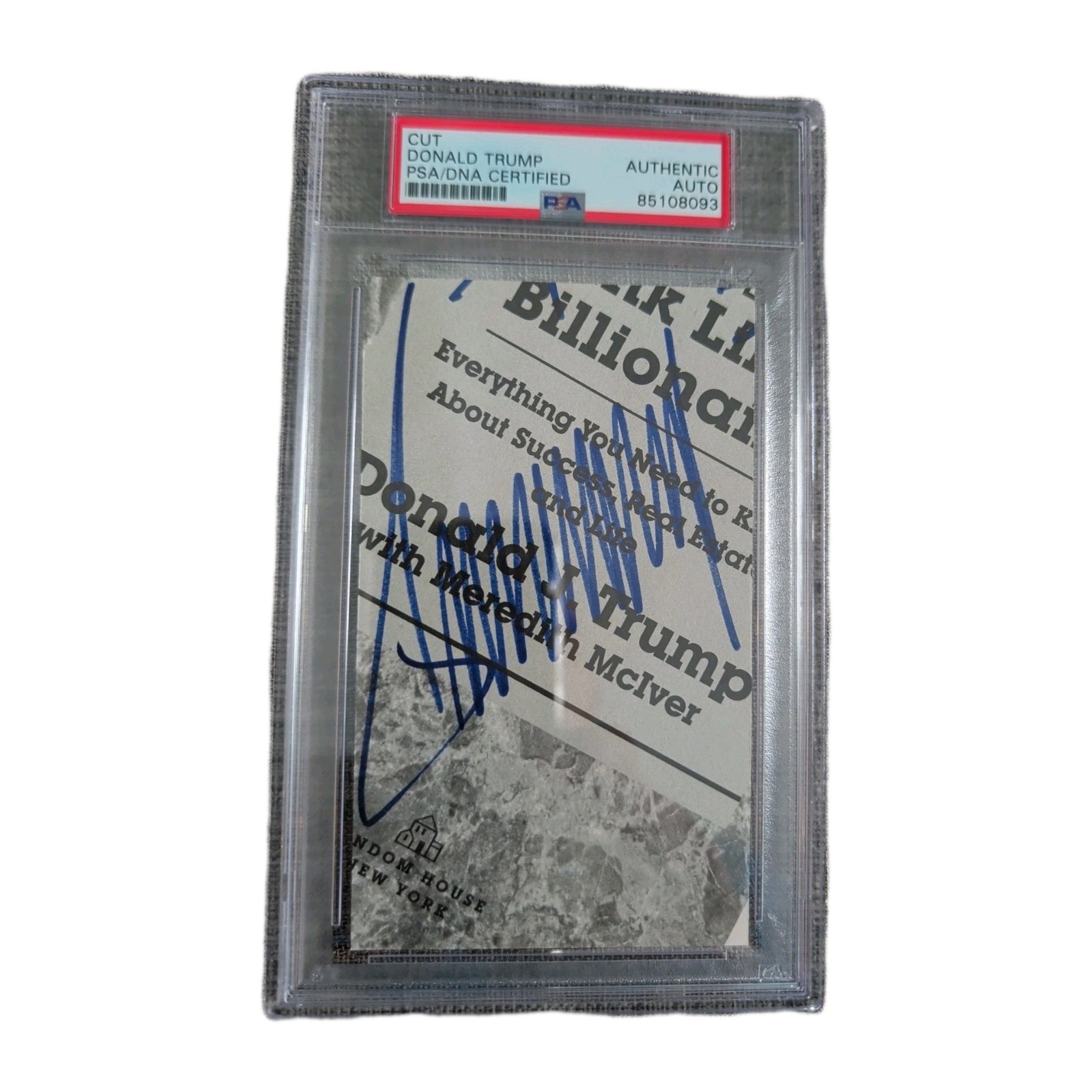 Donald J. Trump Authentic Signed & Encased Cut Signature Autographed PSA