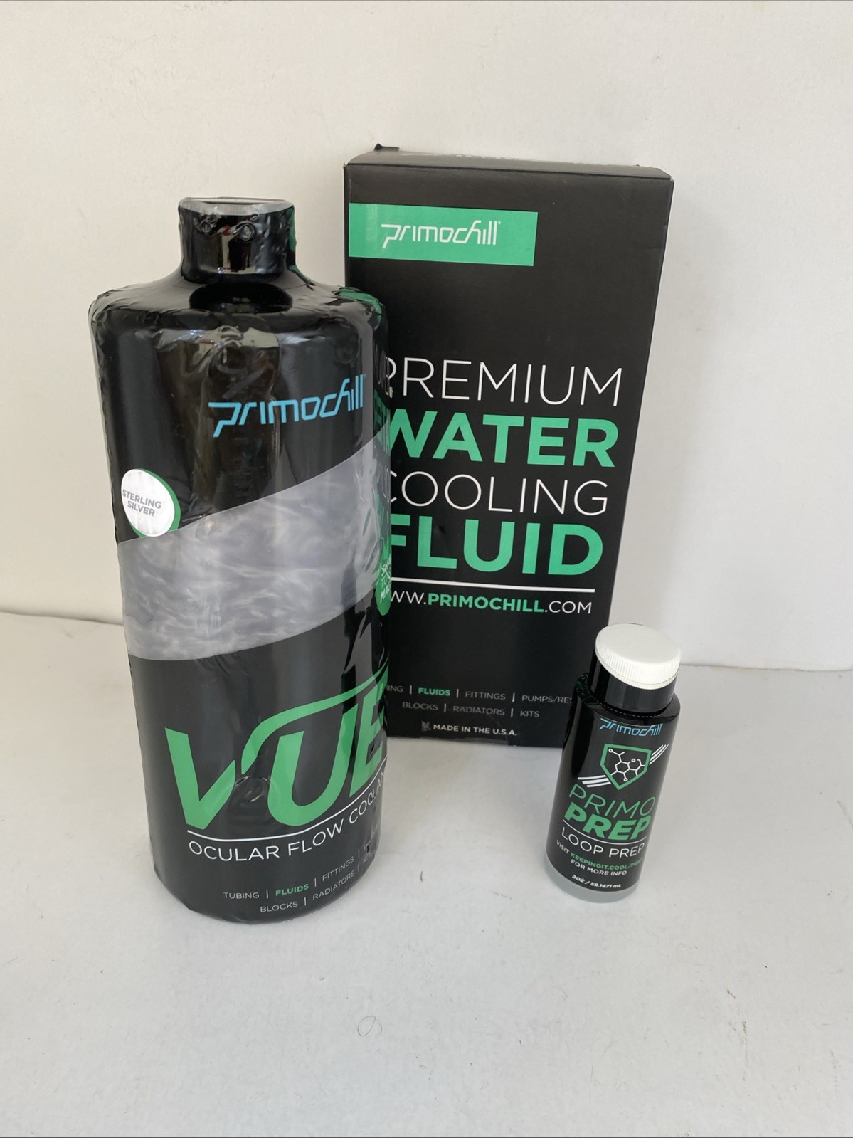 Primochill Vue - PC Water Cooling Fluid Coolant Sterling Silver Visual Flow NEW
