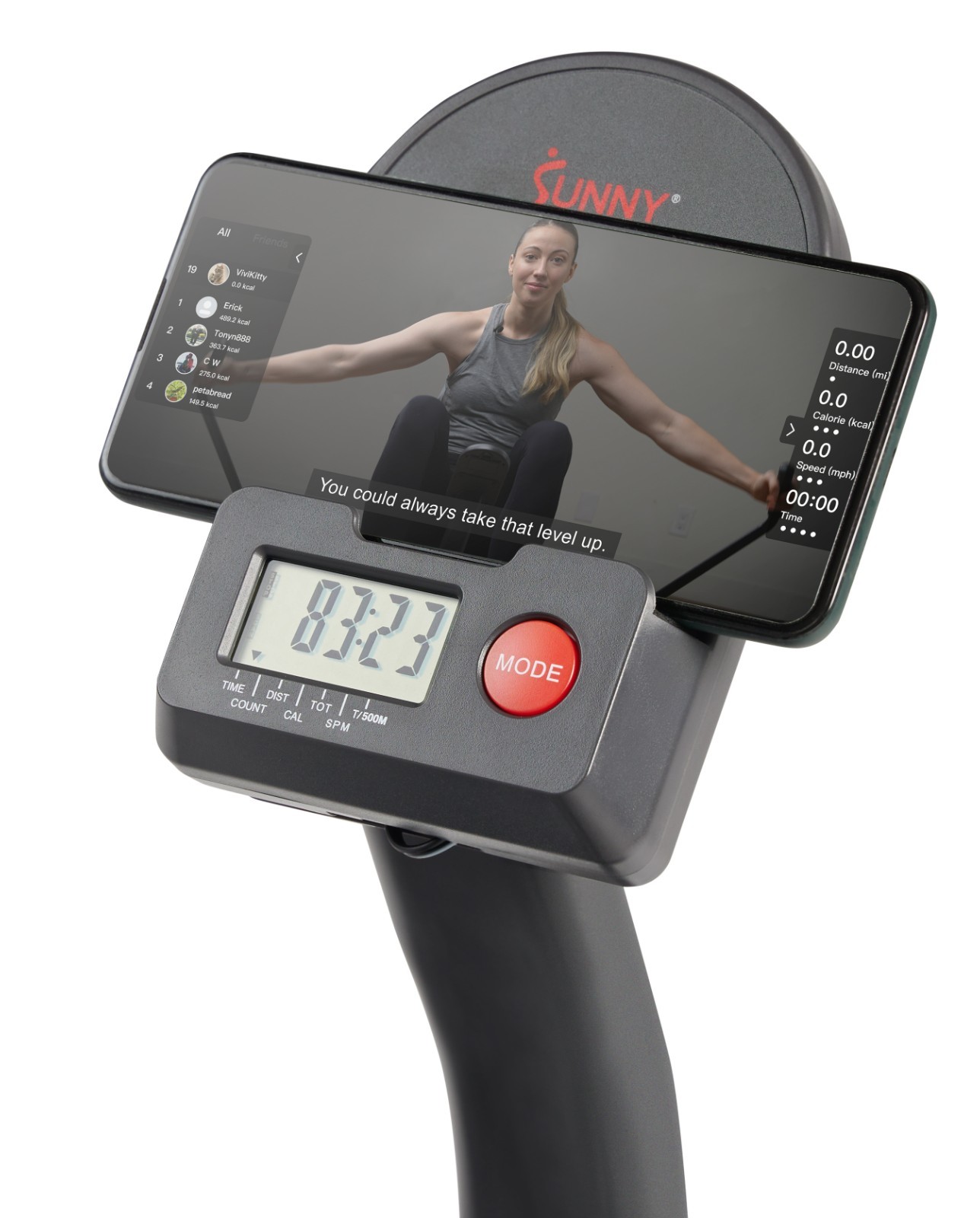 Compact Smart Full Motion Rowing Machine Adjustable Resistance Workout Bluetooth