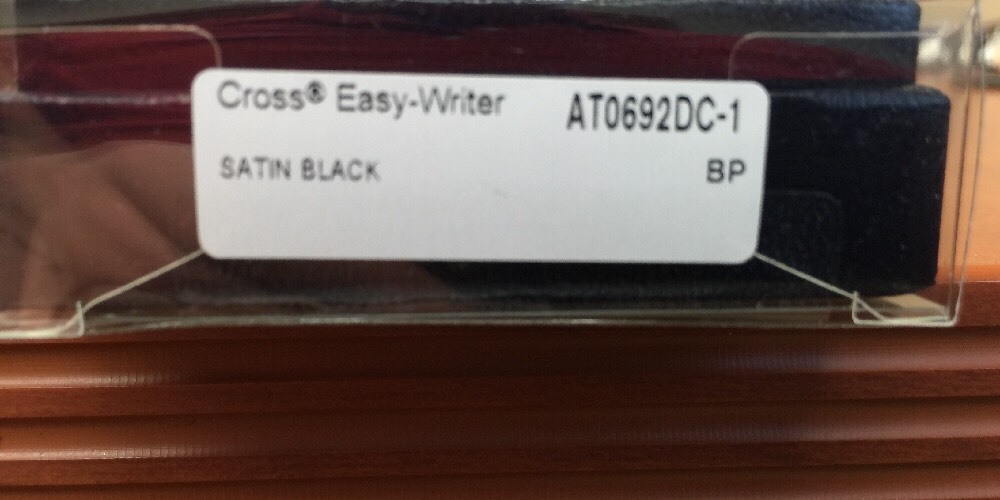 Cross Easy Writer Satin Black Ballpoint Pen 100% Genuine