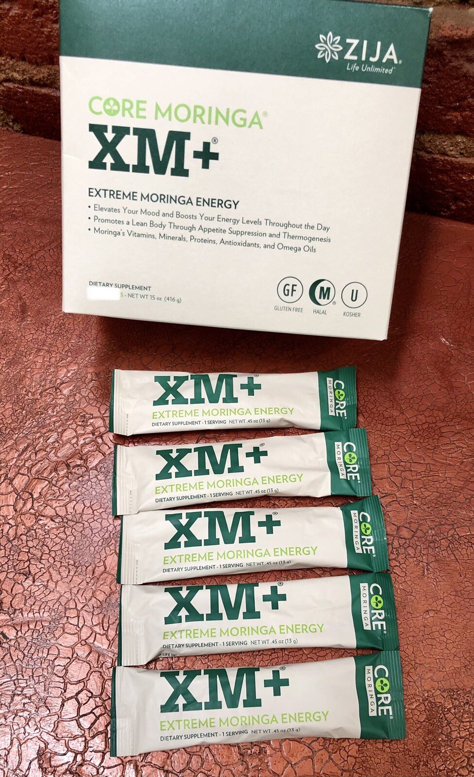 X5 Single Sachets Core Moringa ZIJA XM+ Extreme Energy Nutrition Weight Run Mood