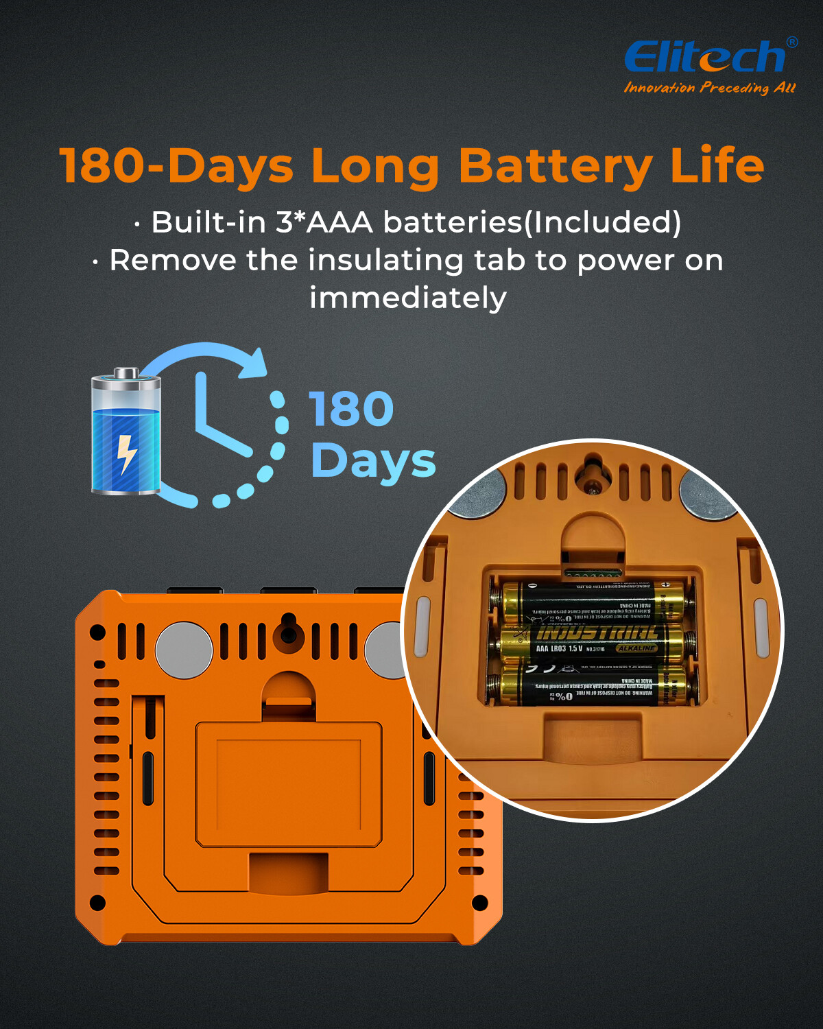 Elitech Digital Hygrometer Thermometer, Temperature Humidity Monitor IPT-100S