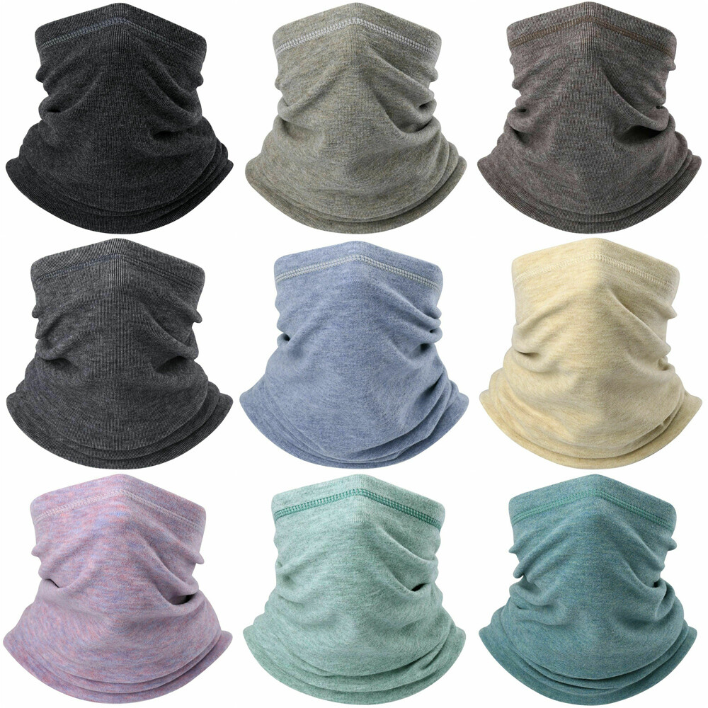 Winter Windproof Fleece Neck Warmer Gaiter Ski Face Mask Scarf for Cold Weather