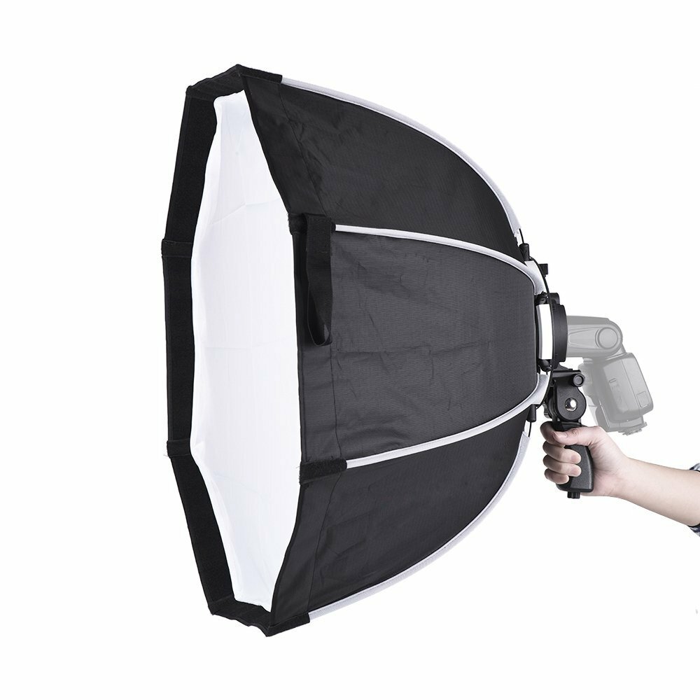 65cm Octagon Umbrella Softbox for Speedlight Camera Flash Hand Grip AD200 TT685