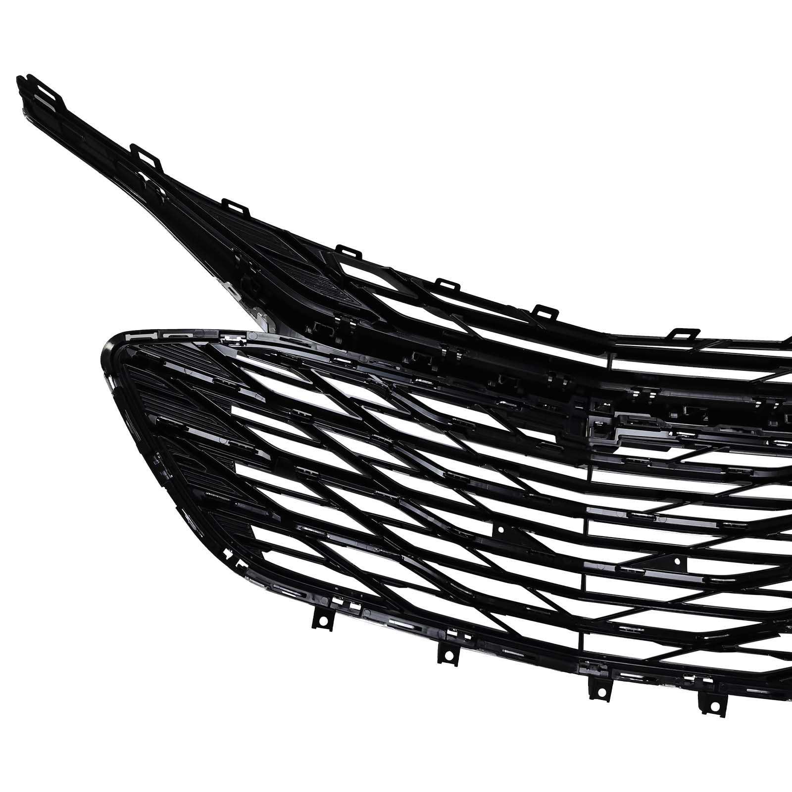 3PCS For 2019-2024 Chevrolet Malibu Chrome Front Upper Lower Grille LSGRCV008B