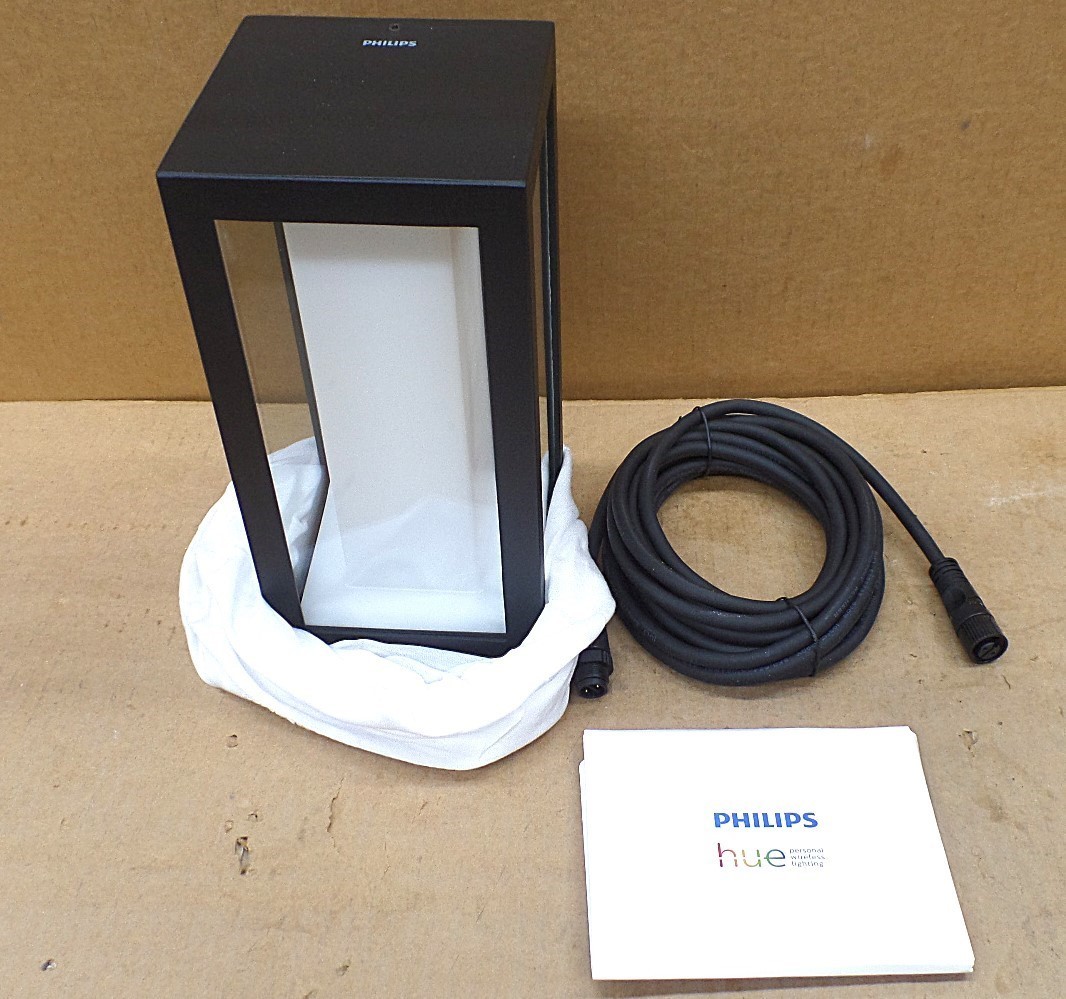 PHILIPS HUE 1745930V7 IMPRESS BLACK WHITE & COLOR LED WALL LIGHT LANTERN SCONCE