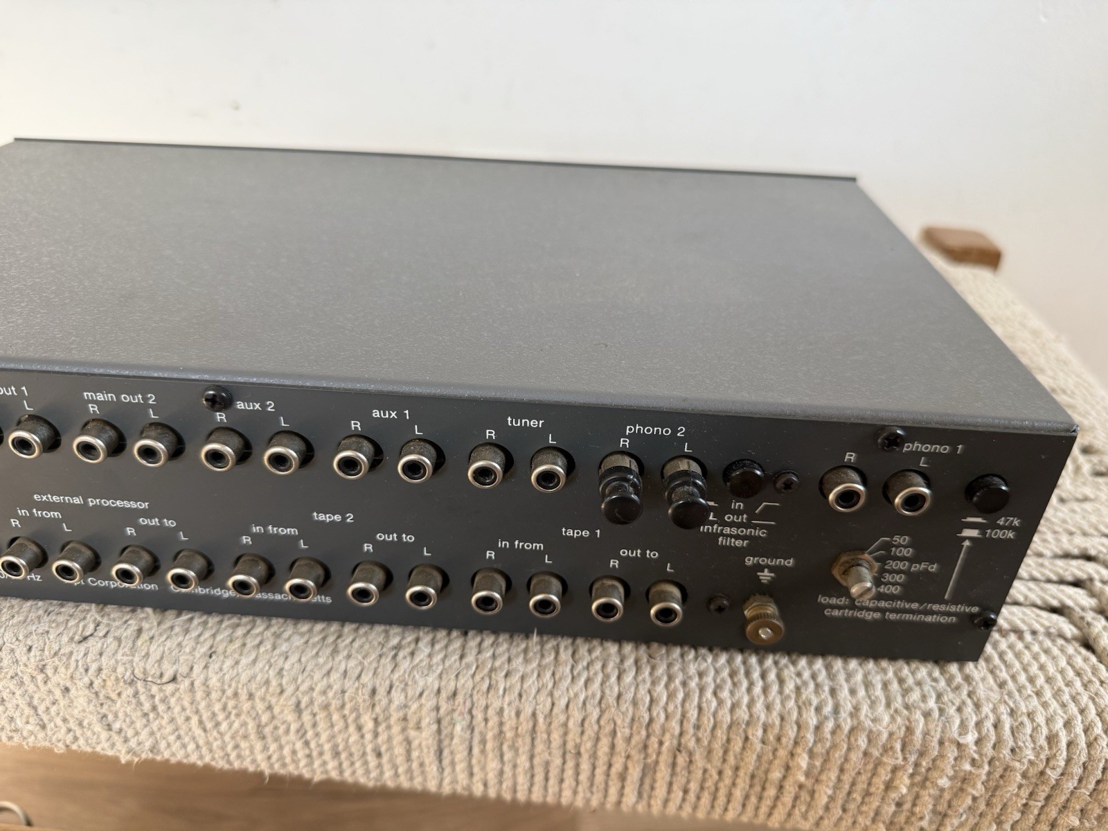 🍊Vintage 1980s Apt Corporation Holman Solid State Preamplifier SOUNDS GOOD!