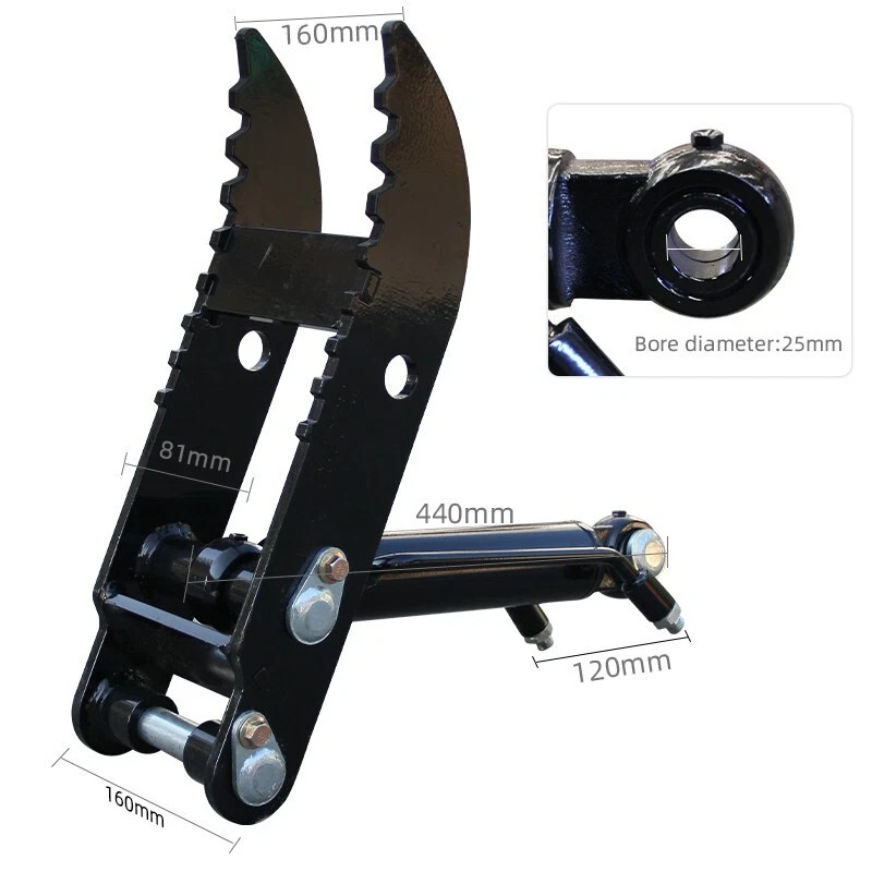 For 1–1.5 Ton Mini Excavators Hydraulic Thumb Clip Clamp Attachment Small Digger