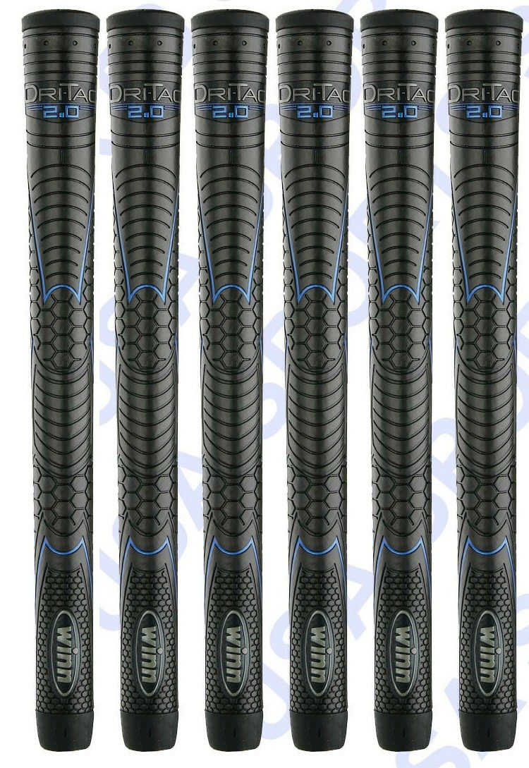 Winn DRI-TAC 2.0 MIDSIZE Jet Black Golf Grip - 62DT-JBK