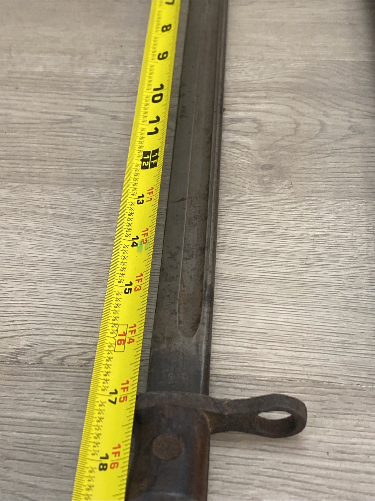 RARE ORIGINAL US MADE BRITISH M1913 BAYONET AND SCABBARD MAKER WINCHESTER 1917