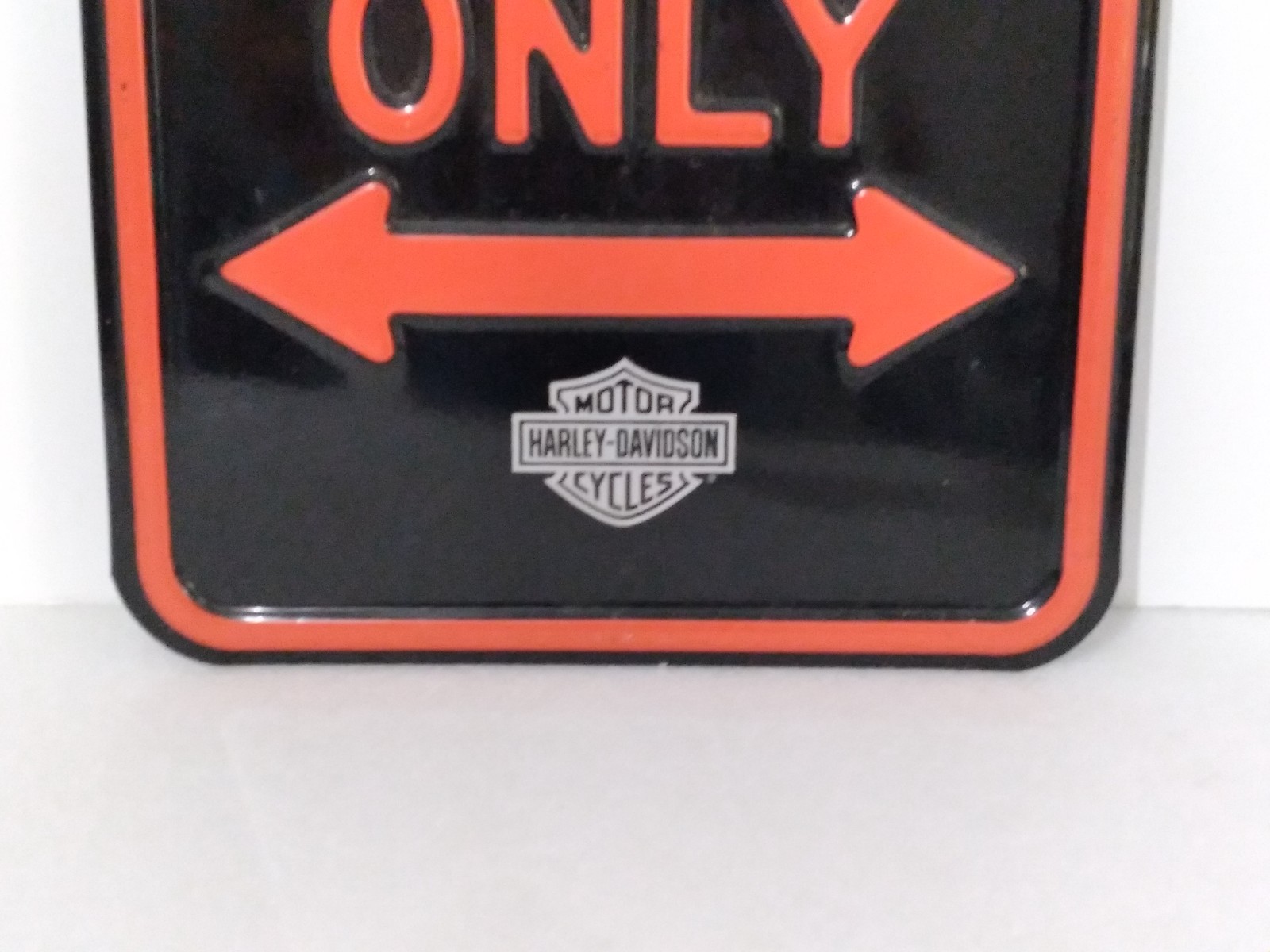 Harley-Davidson Parking Only Sign By Ande Rooney Metal Tin 2.15lbs 11.5" X 18"