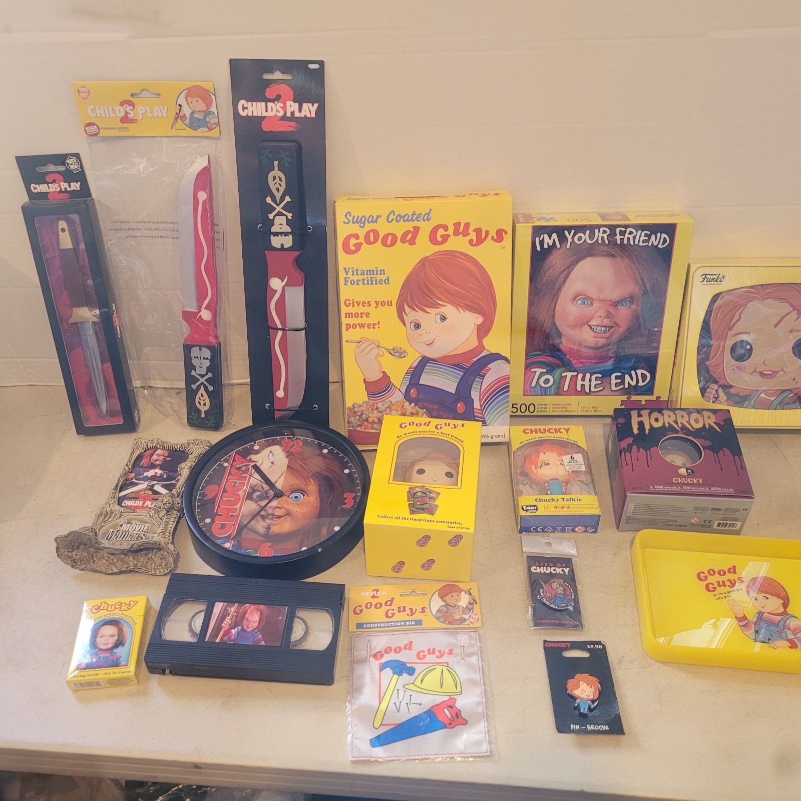 Good Guys Horror Doll Childs Play Movie Memorabilia Toy Lot