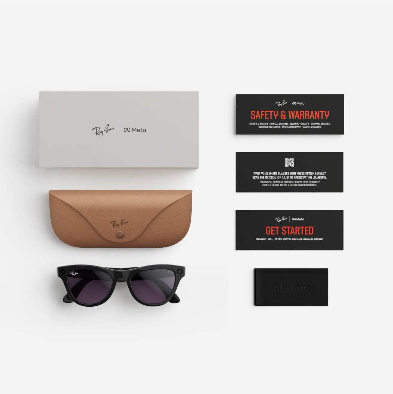 RAY-BAN META (REFURBISHED) SKYLER, SHINY BLACK, TRANSITIONS, GEN S AMETHYST