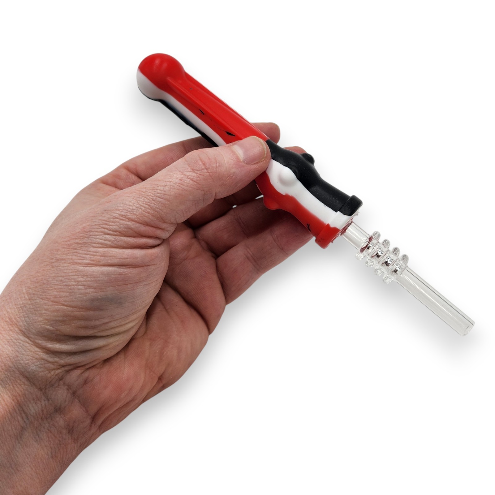 7" SeshGear Vapor Straw Concentrate Wax Quality QUARTZ GLASS TIP Tobacco Smoking