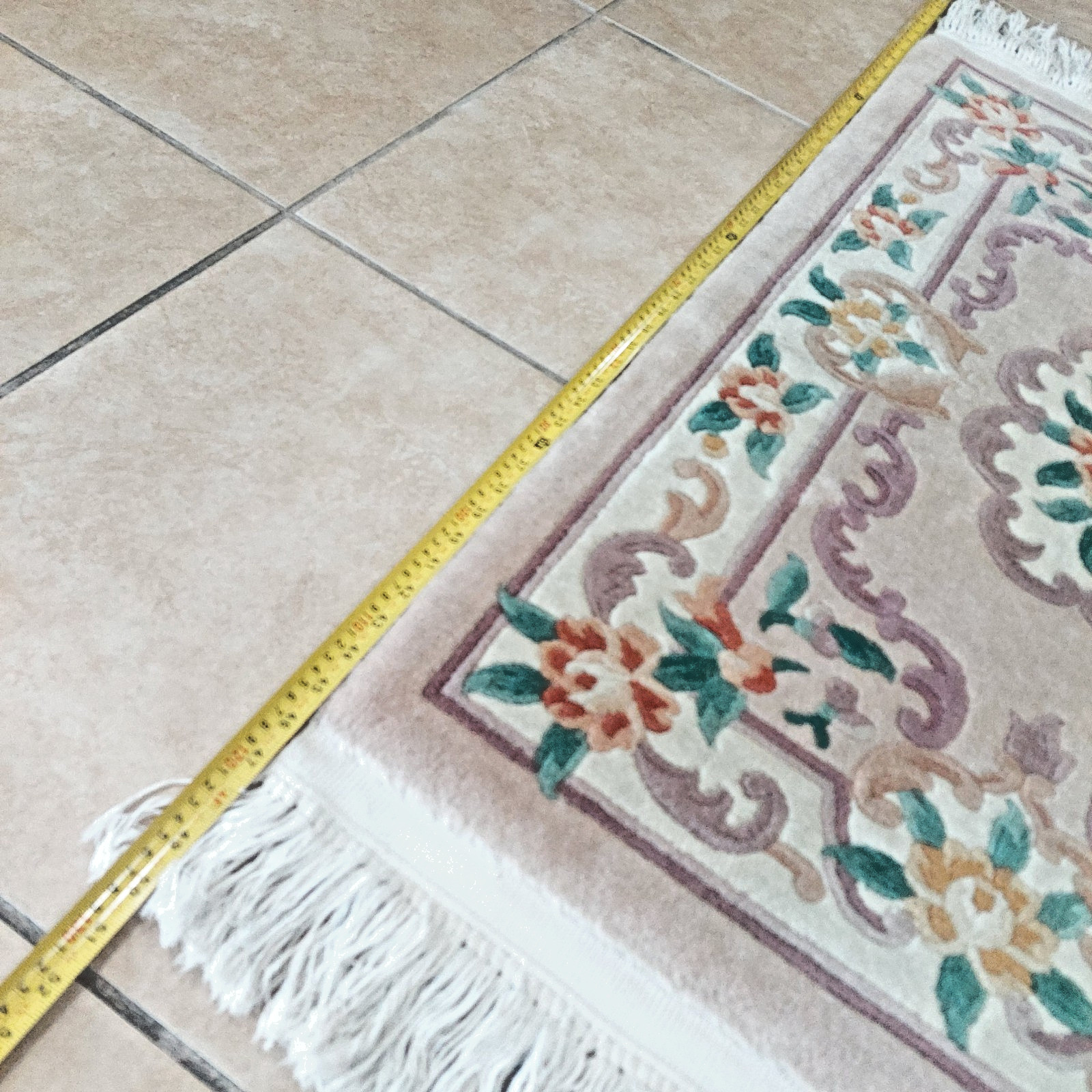 2'3 x 3'6 Chinese Aubusson Medallion Oriental Rug Floor Runner Hand-knotted Wool