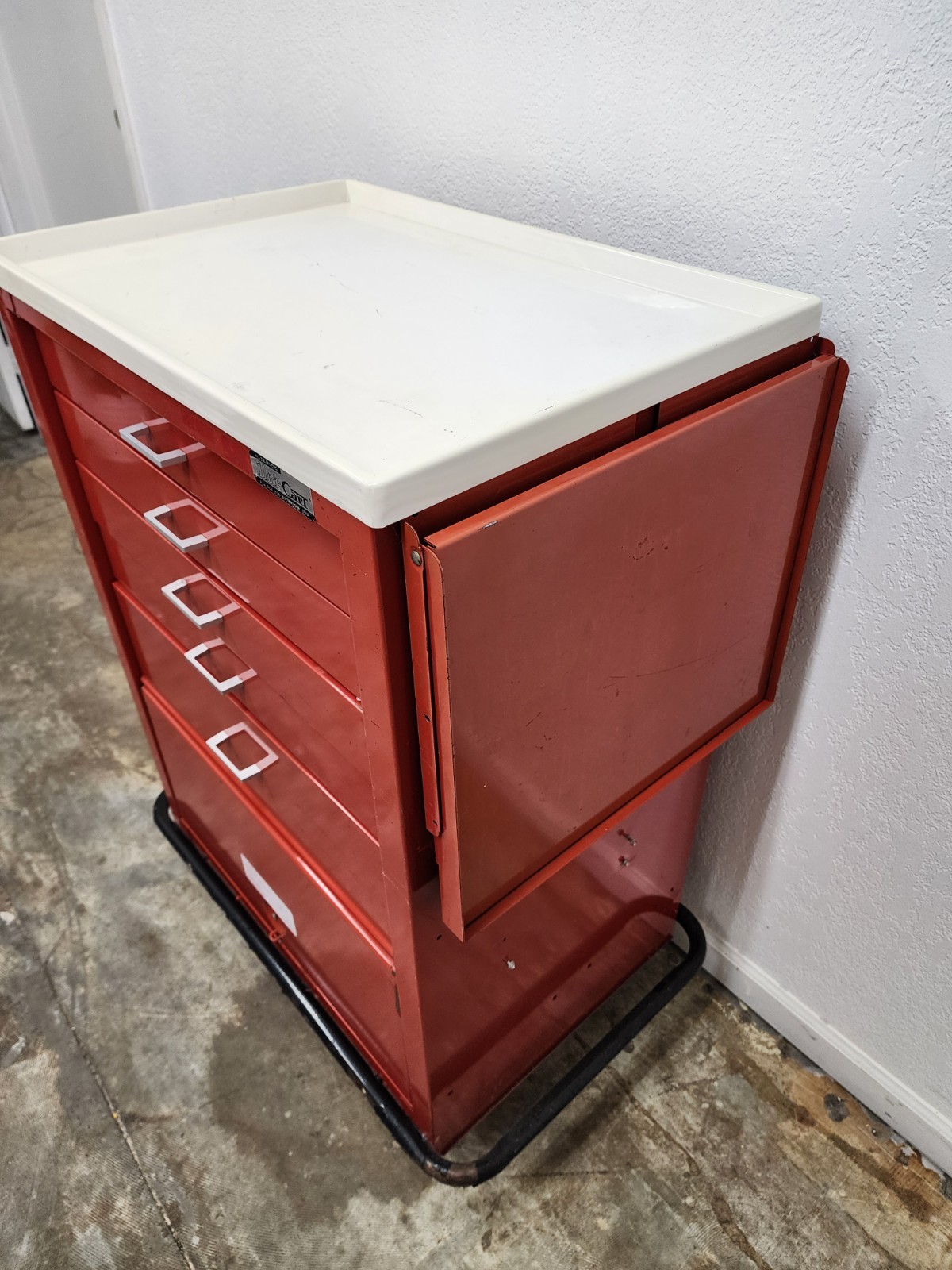 Waterloo Uni-Cart Medical Lab Mobile Storage Cart 6 Locking Drawers Tool Box