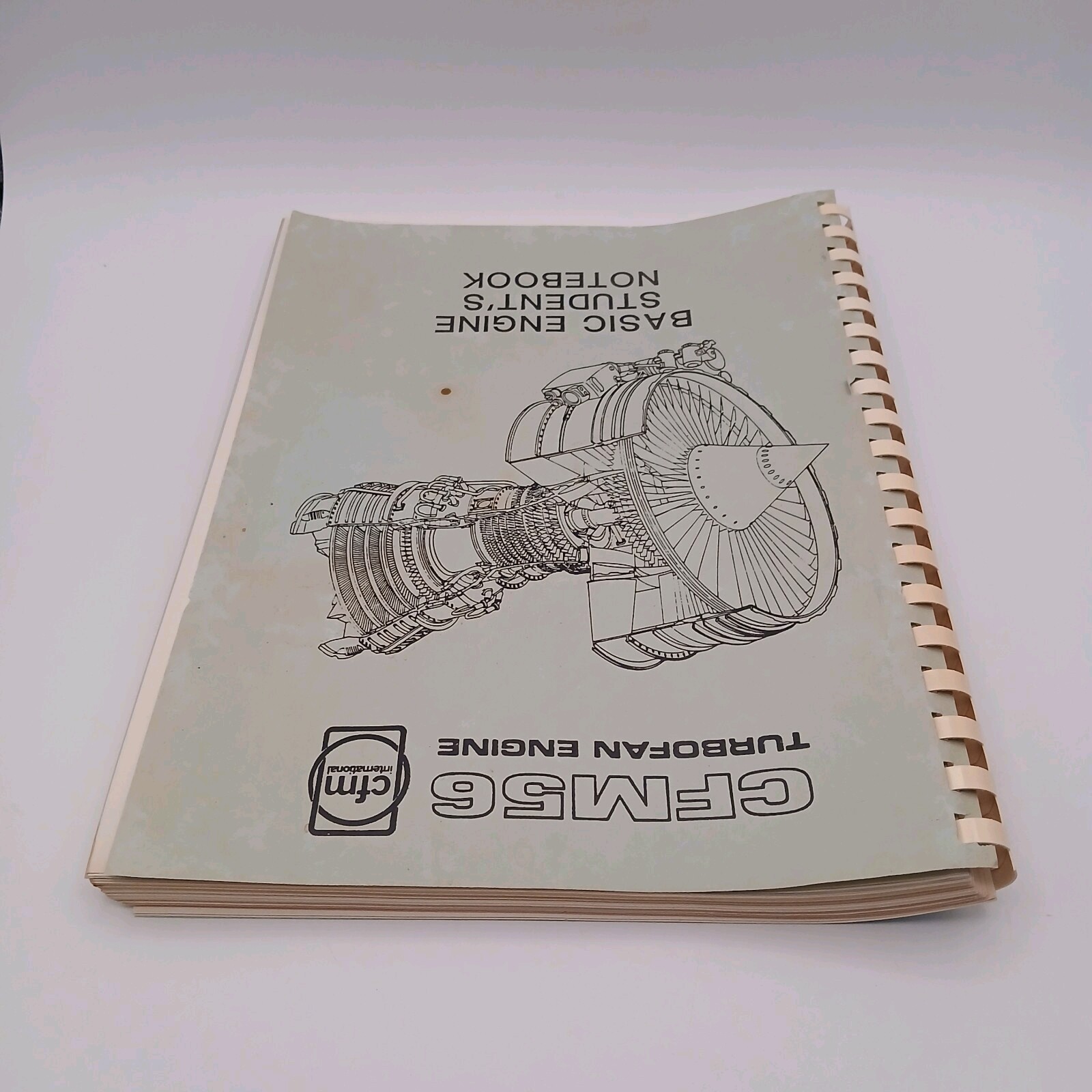 Vintage CFM International CFM56 Turbofan Engine Basic Students Notebook Manual