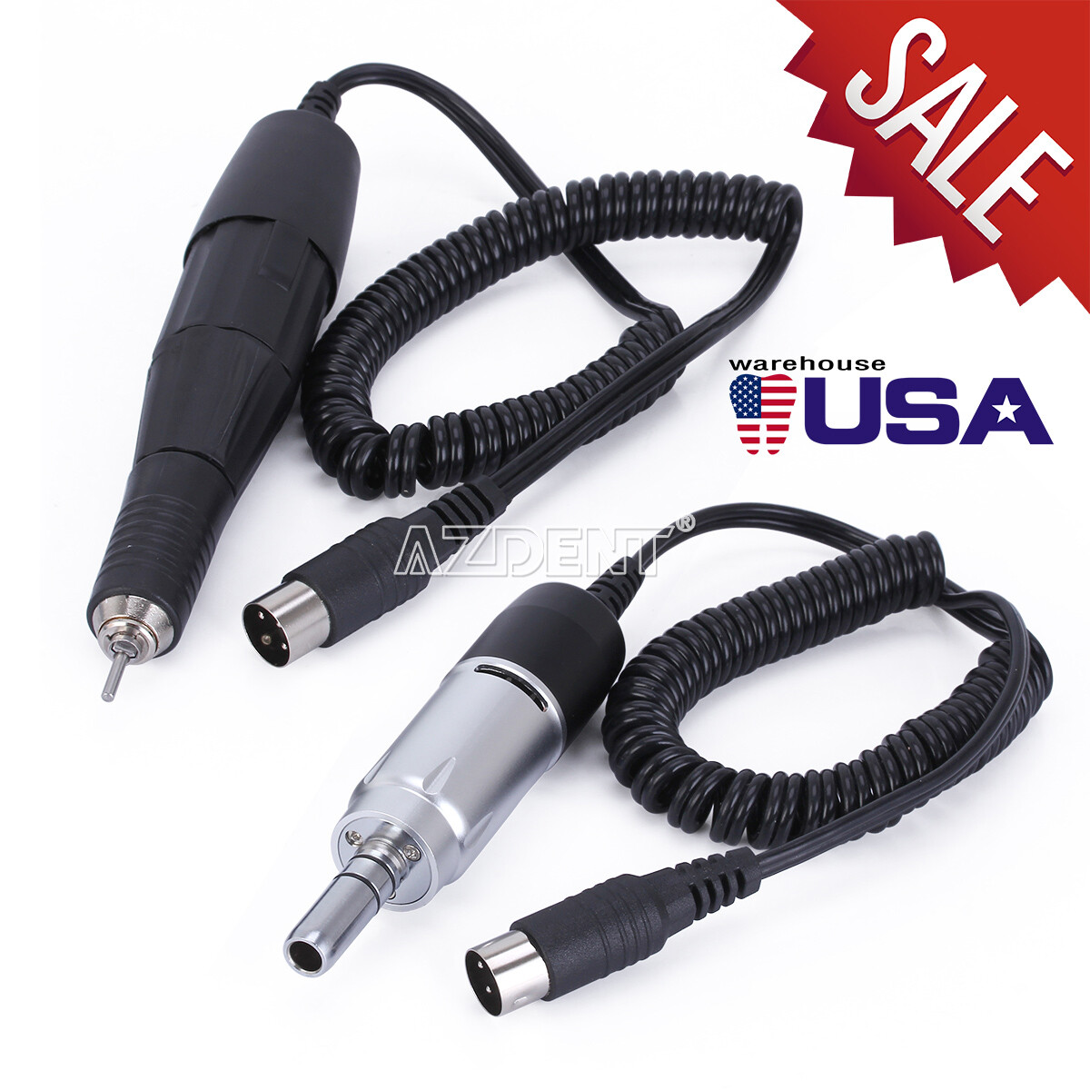 Dental Electric Micro Motor Handpiece 35000 RPM Standard E-Type / Plastic Grip