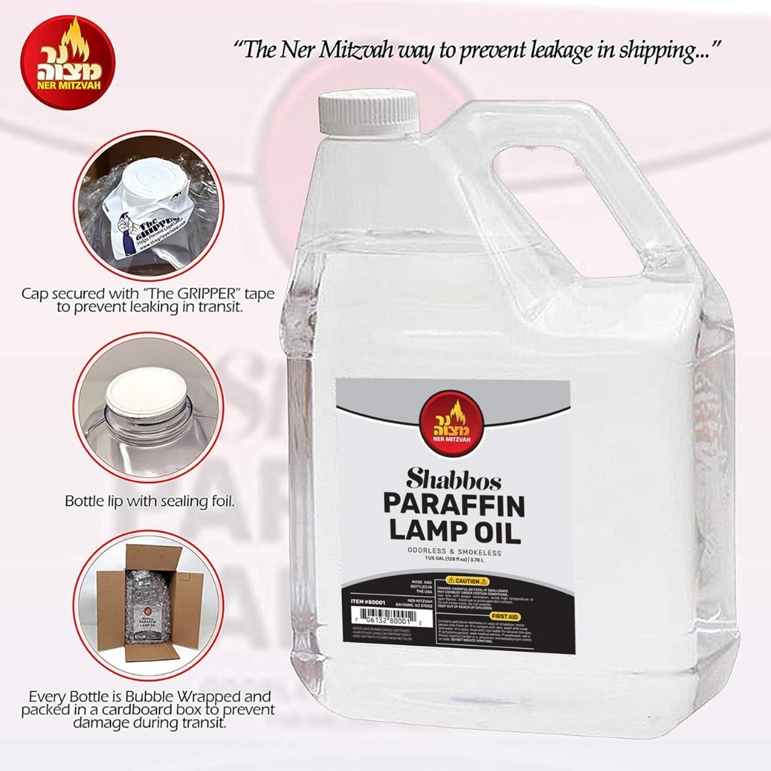 1 Gallon Paraffin Lamp Oil - Clear Smokeless, Odorless, Clean Burning Fuel for I