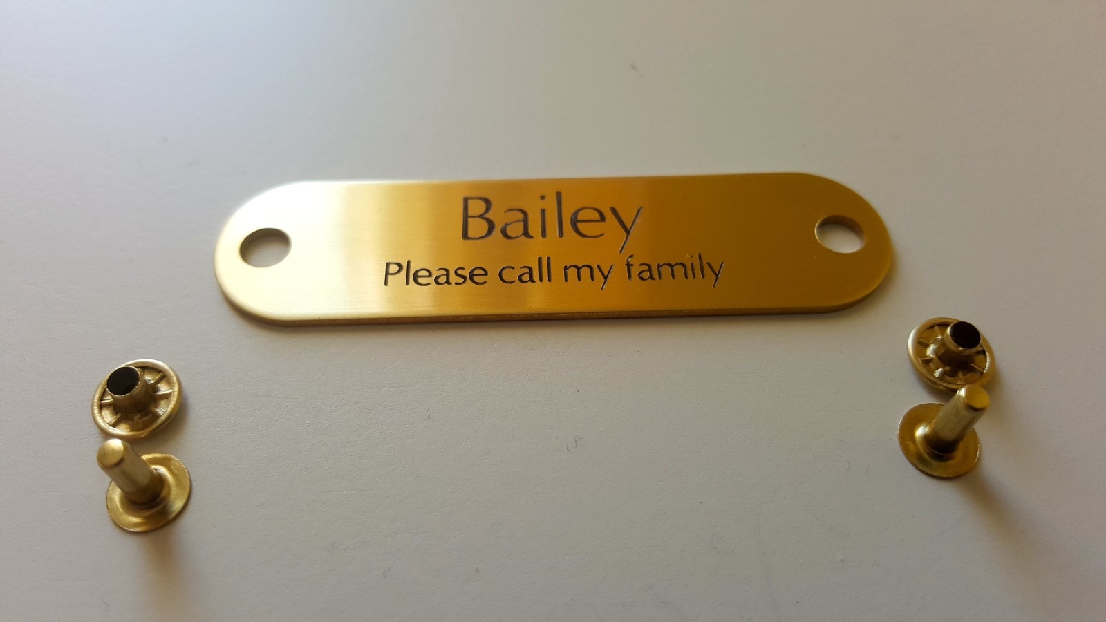 CUSTOM ENGRAVED DOG PET TAG SINGLE SIDE PERSONALIZED ID DOG CAT CHARM TAGS