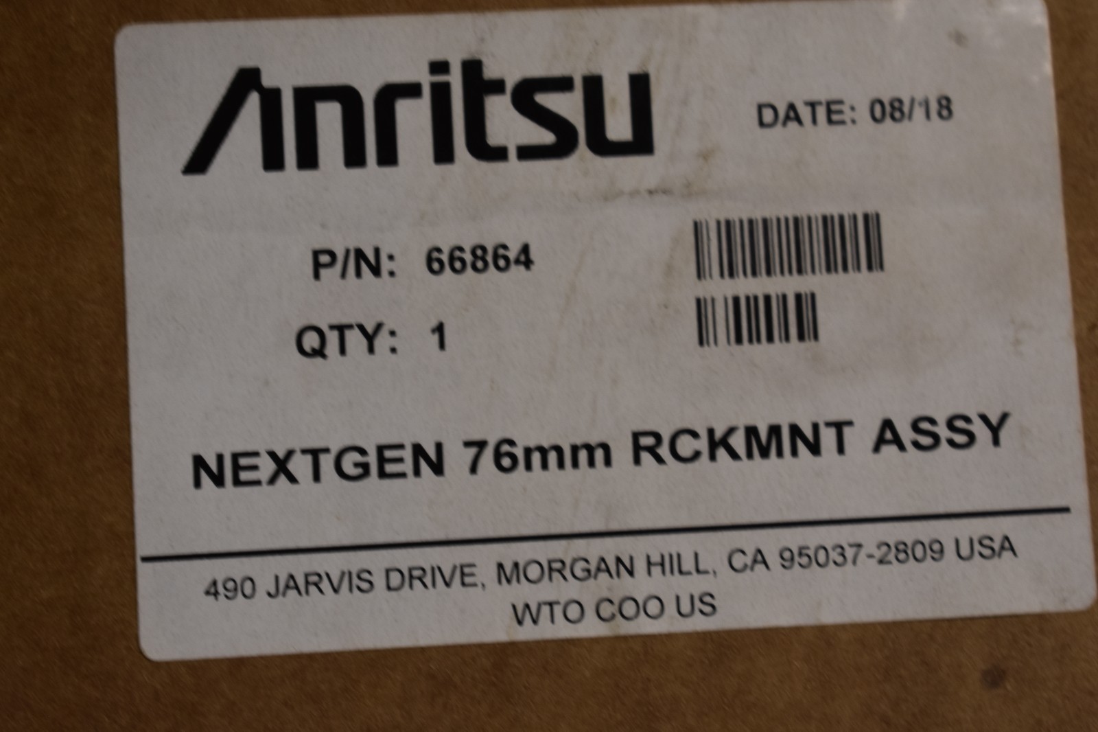 Anritsu 66864 Rack Mount NextGen 76mm for Handheld Instruments