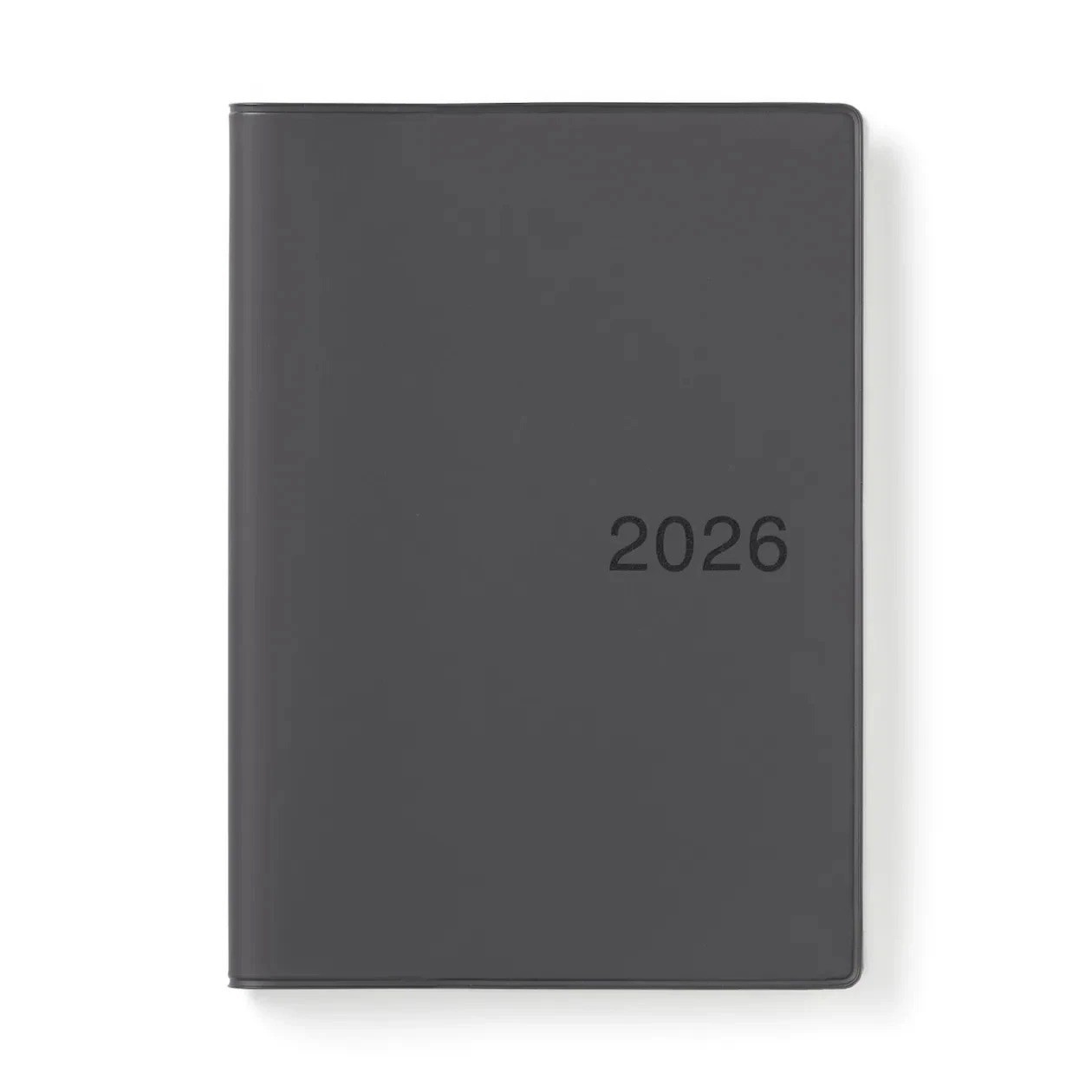 MUJI 2026 Planner - DARK GRAY A5 - Monday Start Monthly Weekly From December '25