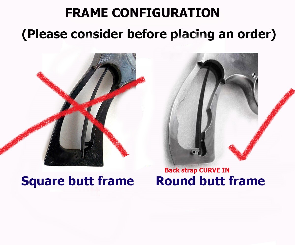 New Checker Wood Decorative Grips for S&W, K/L ROUND BUTT 686; pattern03