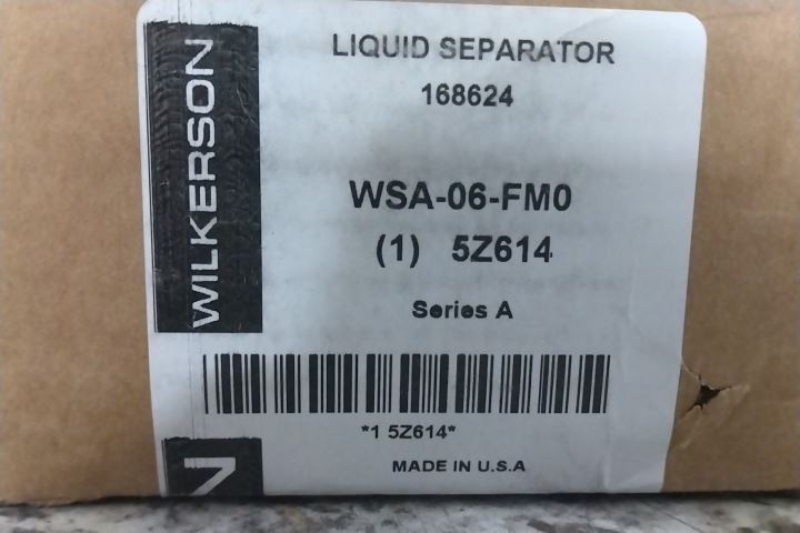 Wilkerson WSA-06-FM0 3/4 In NPT Air Inlet Pneumatic Condensate Separator