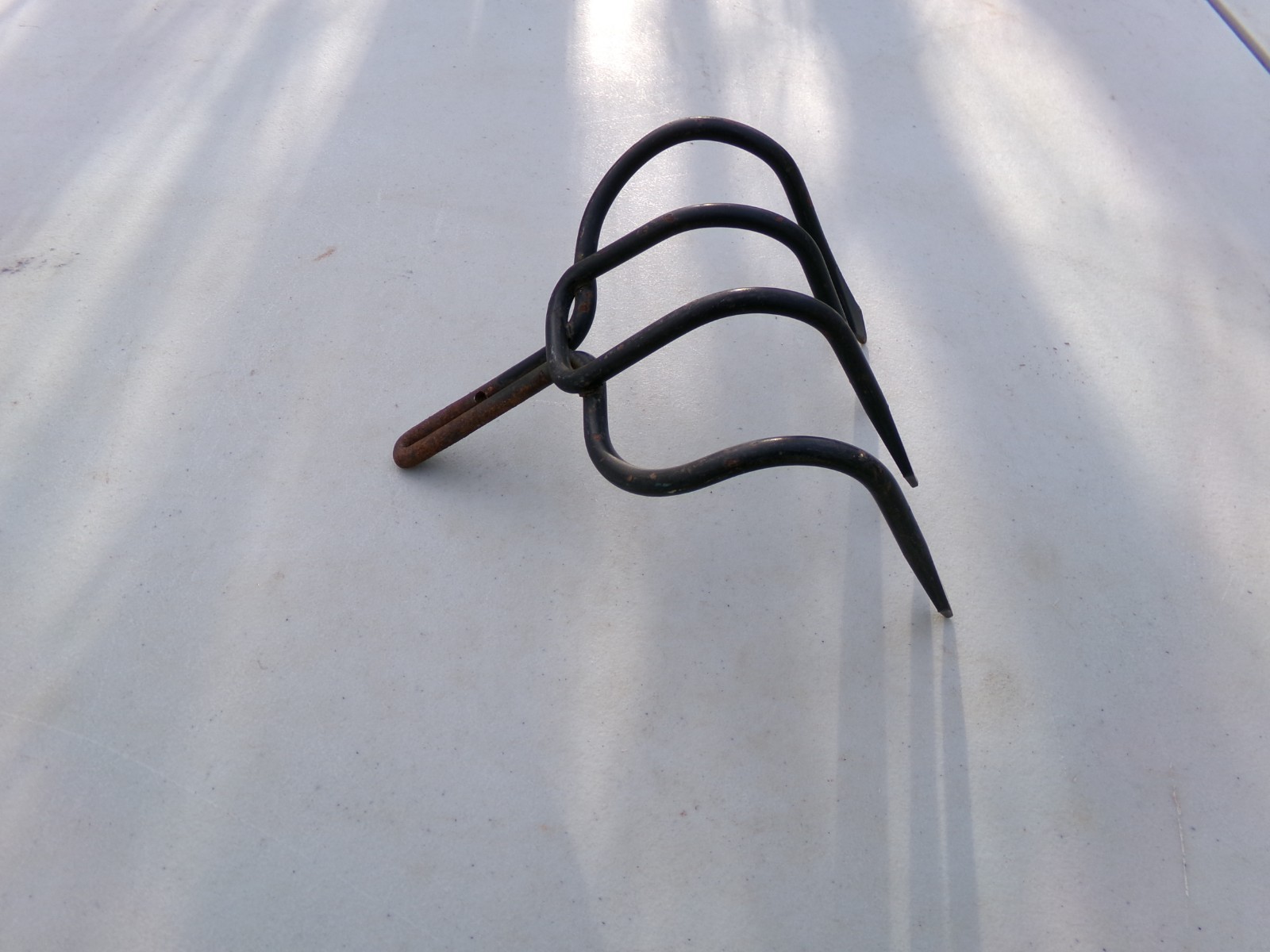 4 Tine Prong Head Garden Rake Claw Vintage