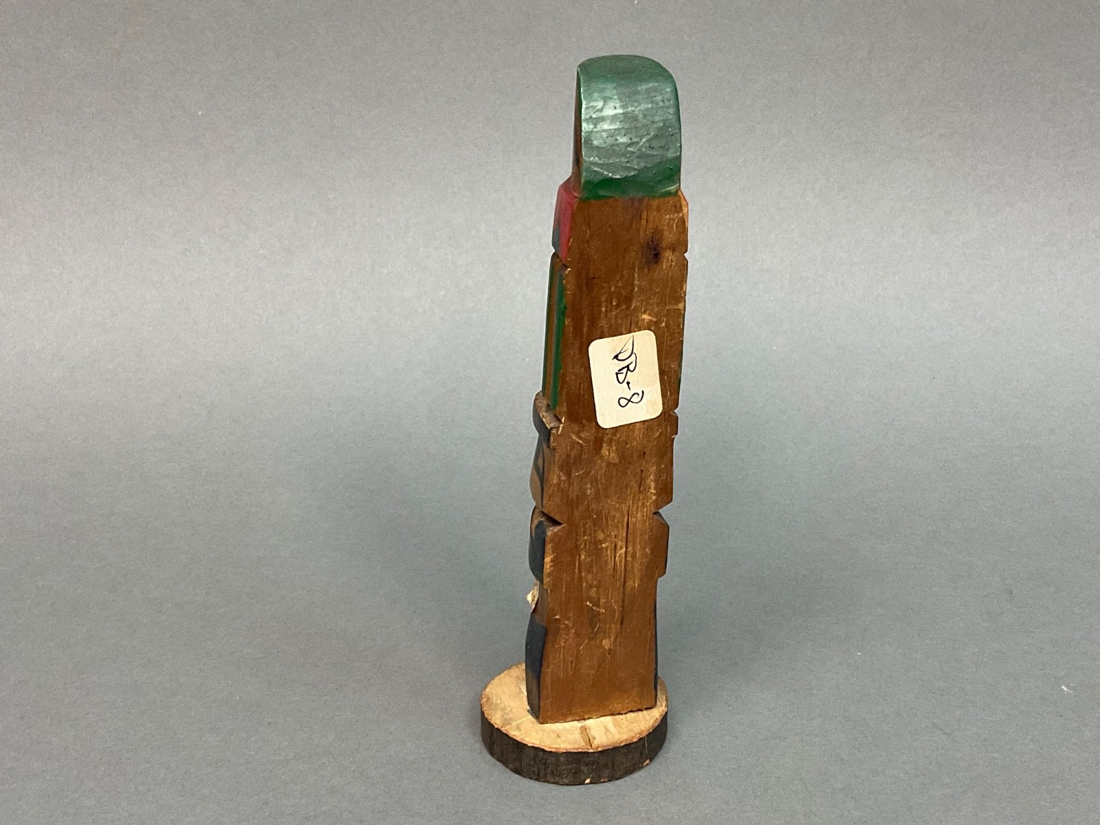 Native American Indian; Ye Olde Curiosity Shop; Cedar Wood Carved; 6-3/4" Totem