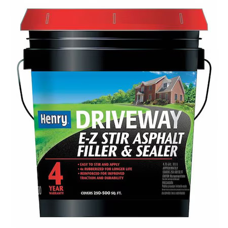 Henry He200074 5 Gal. Asphalt Filler And Sealer, Flat Finish, Black Brown, 250