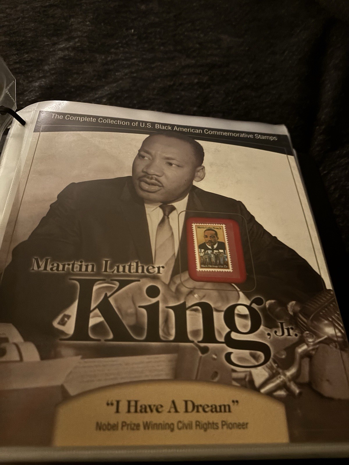 The Black Heritage Commemorative Society Stamp Collection Binder 48 Stamps + COA