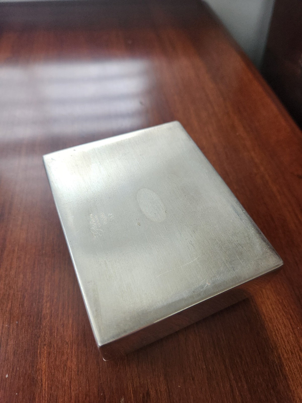 Gorham 352 Sterling Silver Cigarette Case Jewelry Trinket Box Coin Money Holder