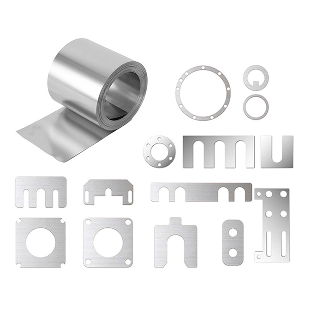 0.1mm - 1mm Thick 304 Stainless Steel Flat Bar Metal Strip Sheet Foil Band Roll