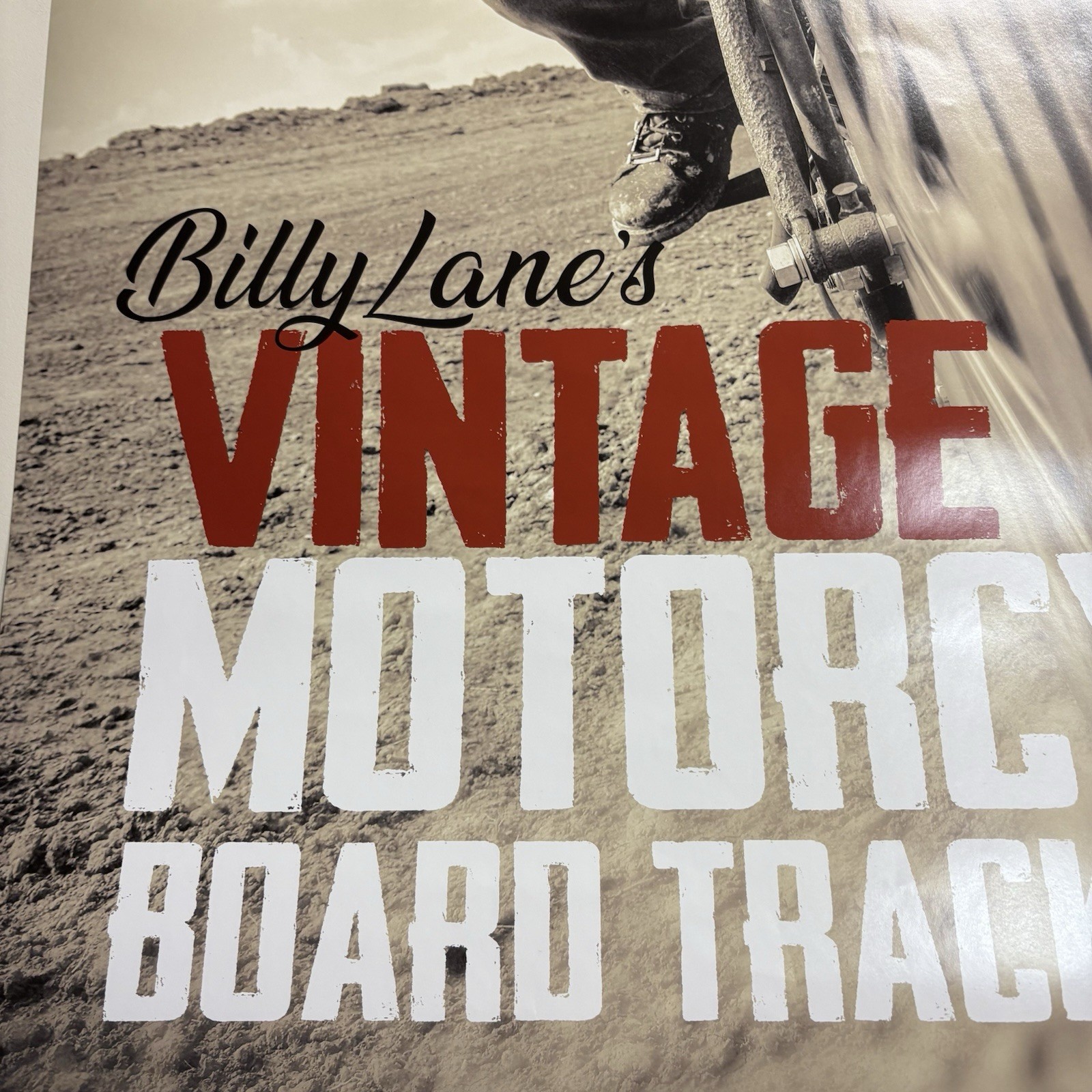 Billy Lane Sons Of Speed Motorcycle Race Poster Choppers Inc 24”x36” EX