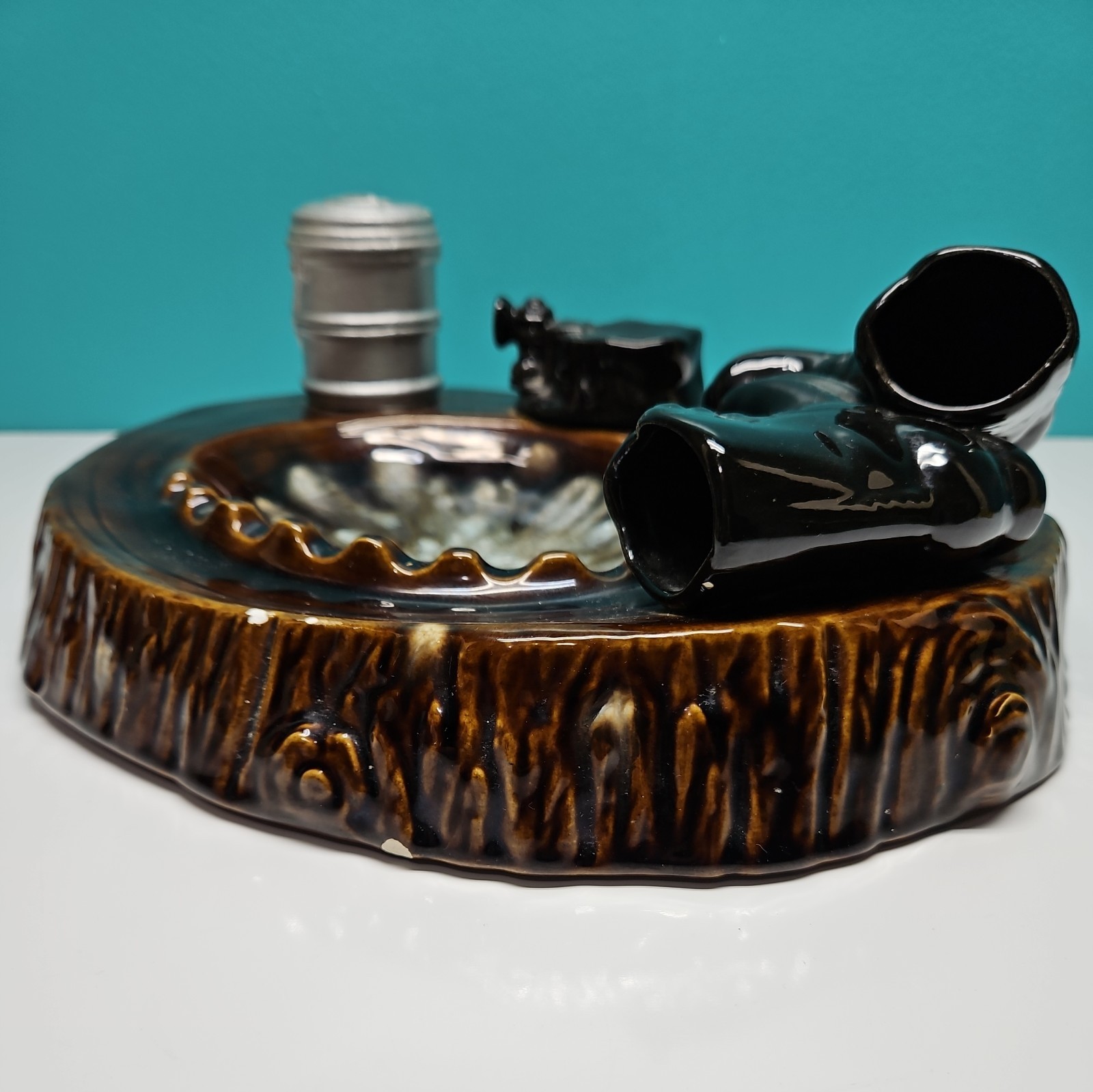 Vintage Coal Miner's Ashtray Large 11” Ceramic