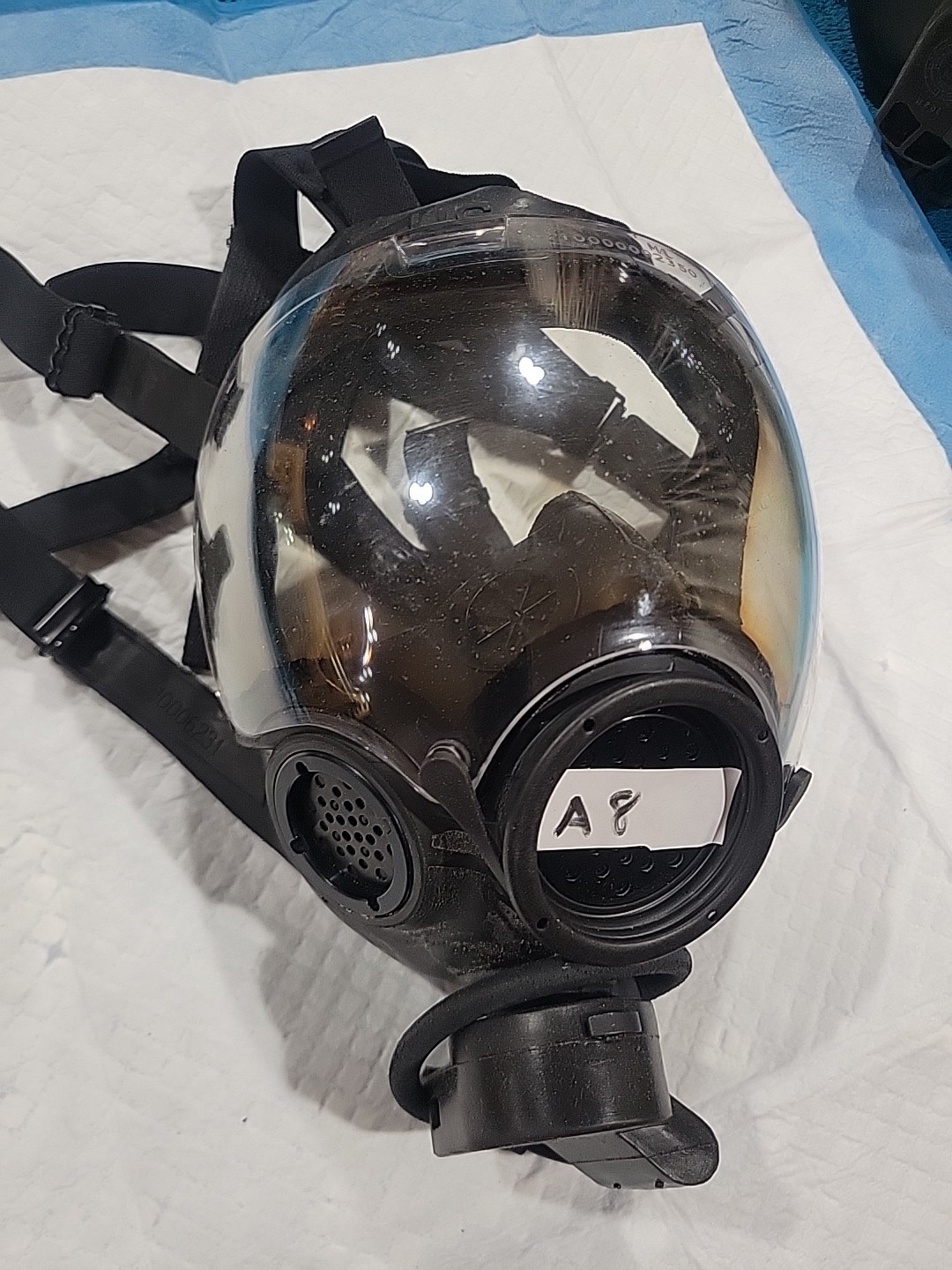 MSA Millennium Riot Control Gas Mask, Size MEDIUM Clear 10051287 A8