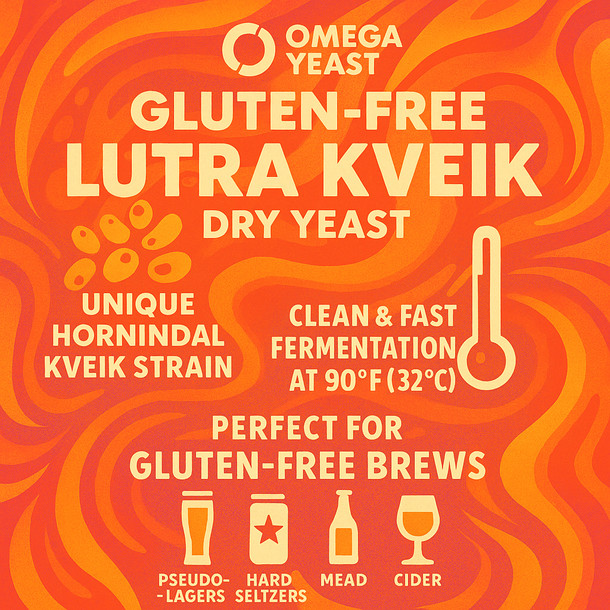 Omega Yeast Labs Omega Yeast Labs Gluten-Free Lutra Kveik Dry Yeast