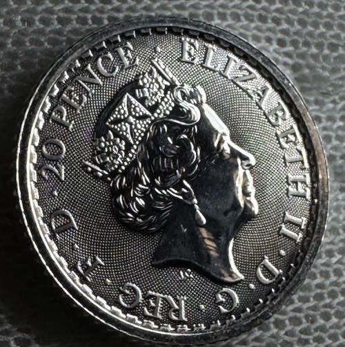 2020 Great Britain 1/10 oz Silver Britannia BU Just Open Tube