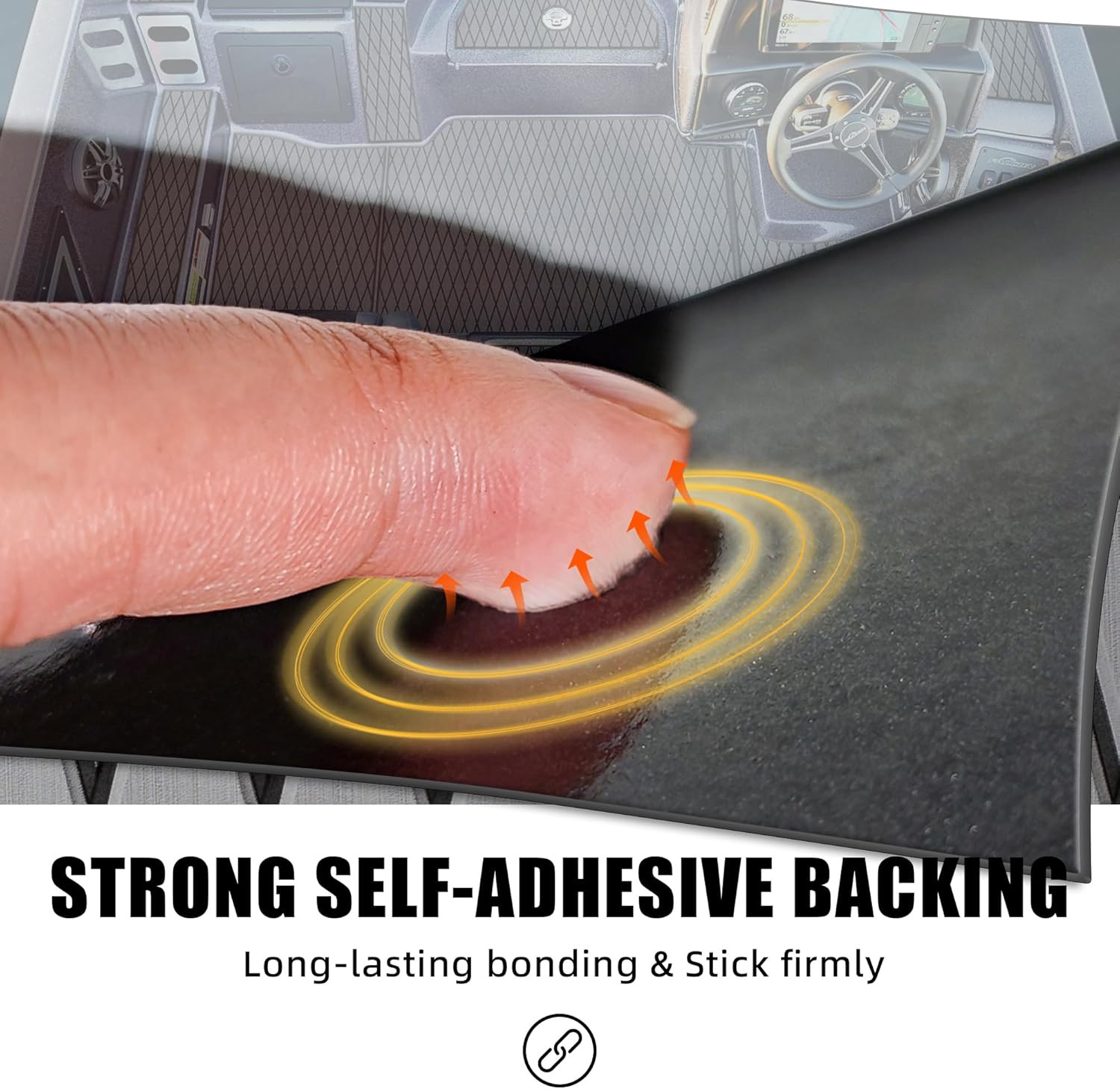 Boat Flooring - EVA Foam Boat Decking - Marine Mat Self-Adhesive Flooring Sheet