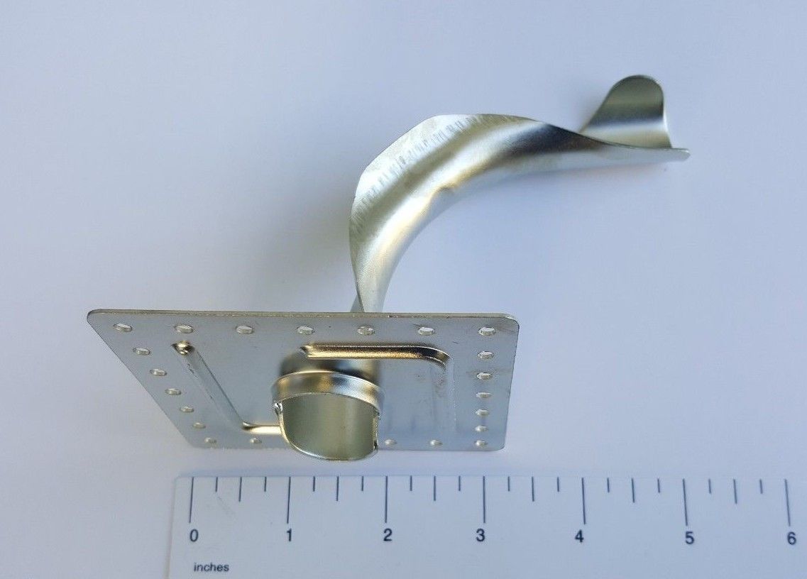 10 PIECES 1/2" PEX TUBING BEND SUPPORTS METAL WITH PLATE