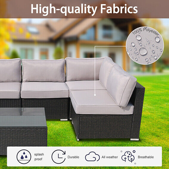 14 Pcs Outdoor Patio Chair Cushion Covers Set Replacement Furniture Slipcover