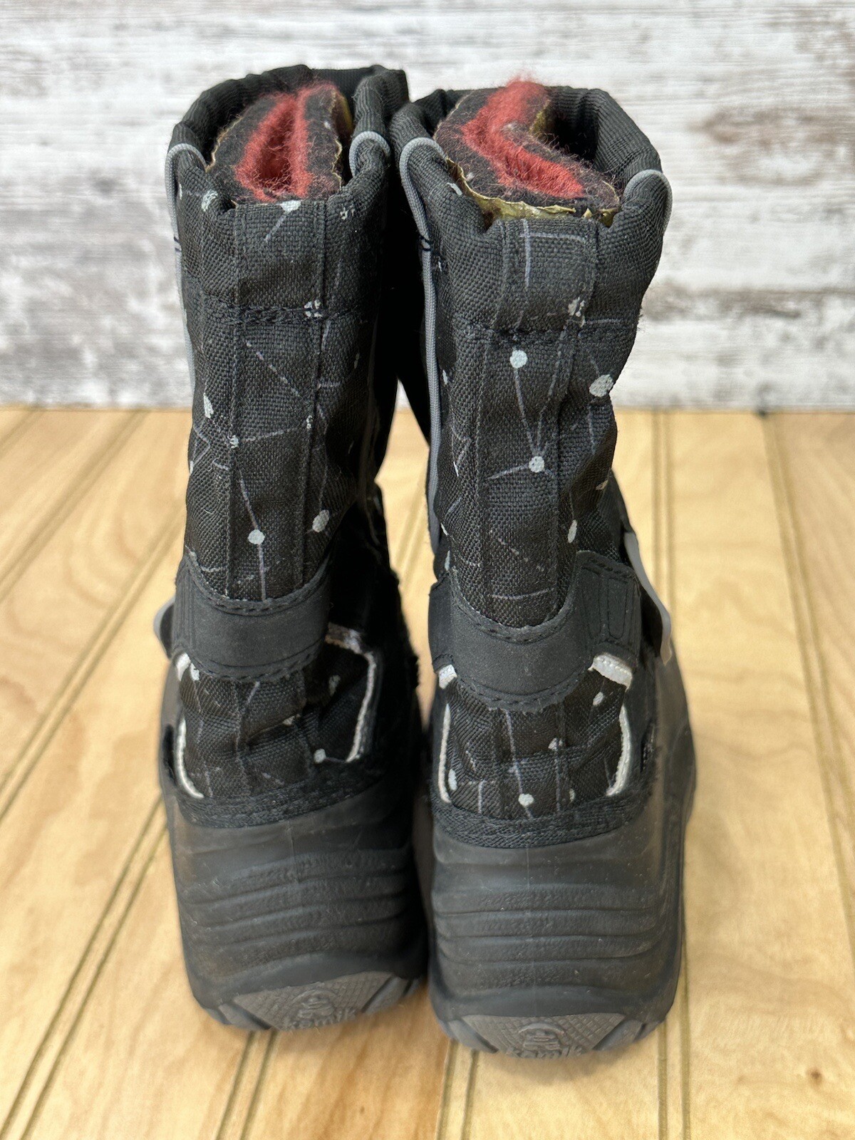 Kamik Insulated Waterproof Winter Snow Boots Black Youth Boys Toddler Size 11